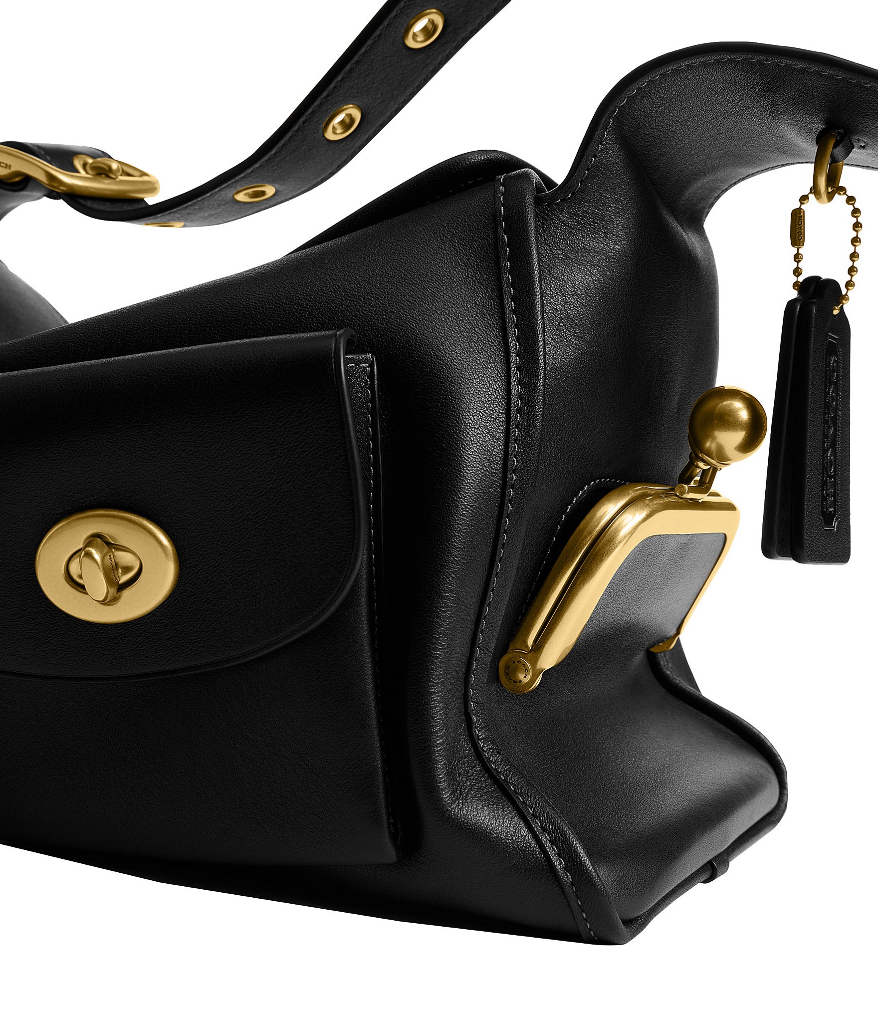COACH The Coach Originals Turnlock Haversack Leather Shoulder Bag