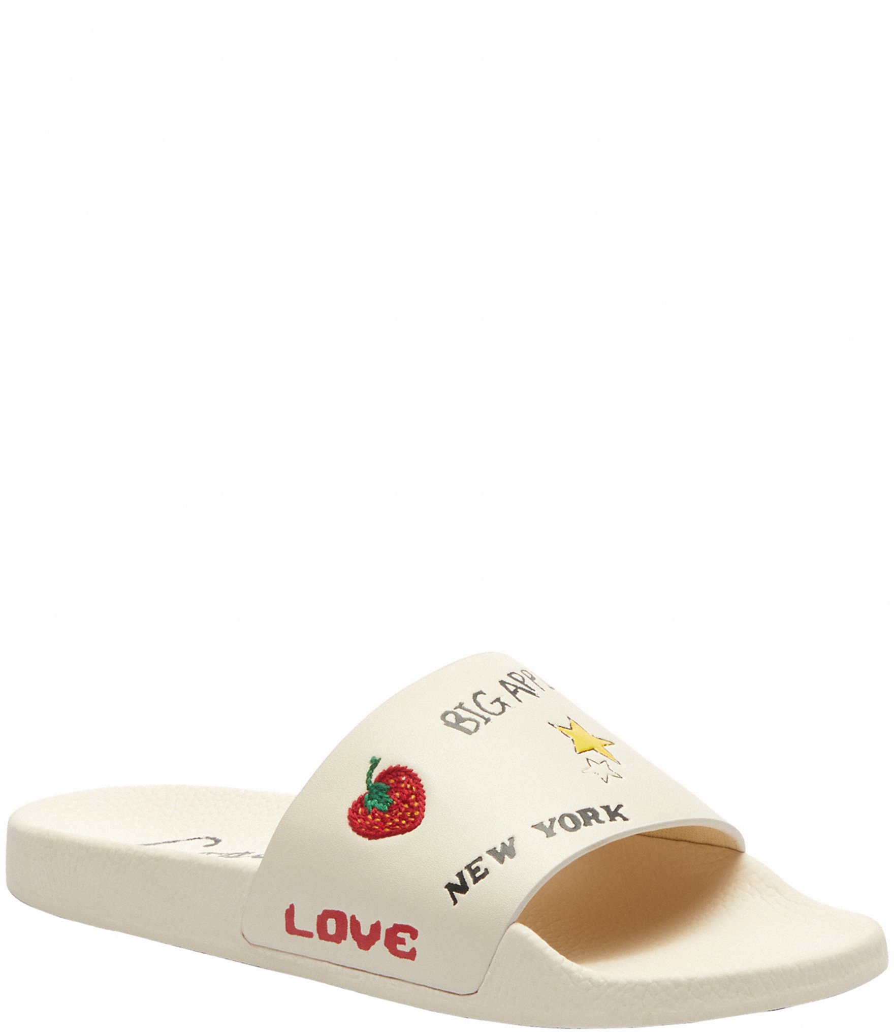 【COACH】ユーデル スポーツ サンダル スケッチプリント★お洒落 COACH Udele Leather Sketch Print Pool Slide Sandals | Dillard's