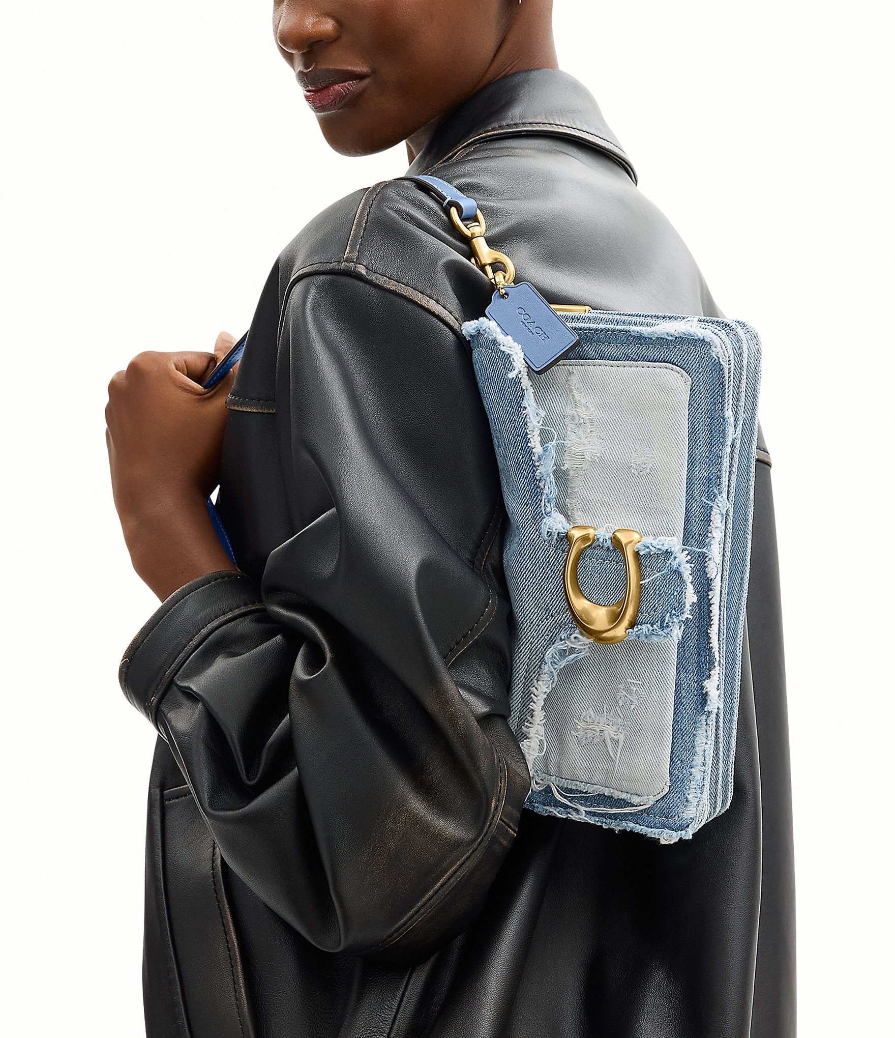 COACH Up Cycled Denim Tabby Shoulder Bag 26