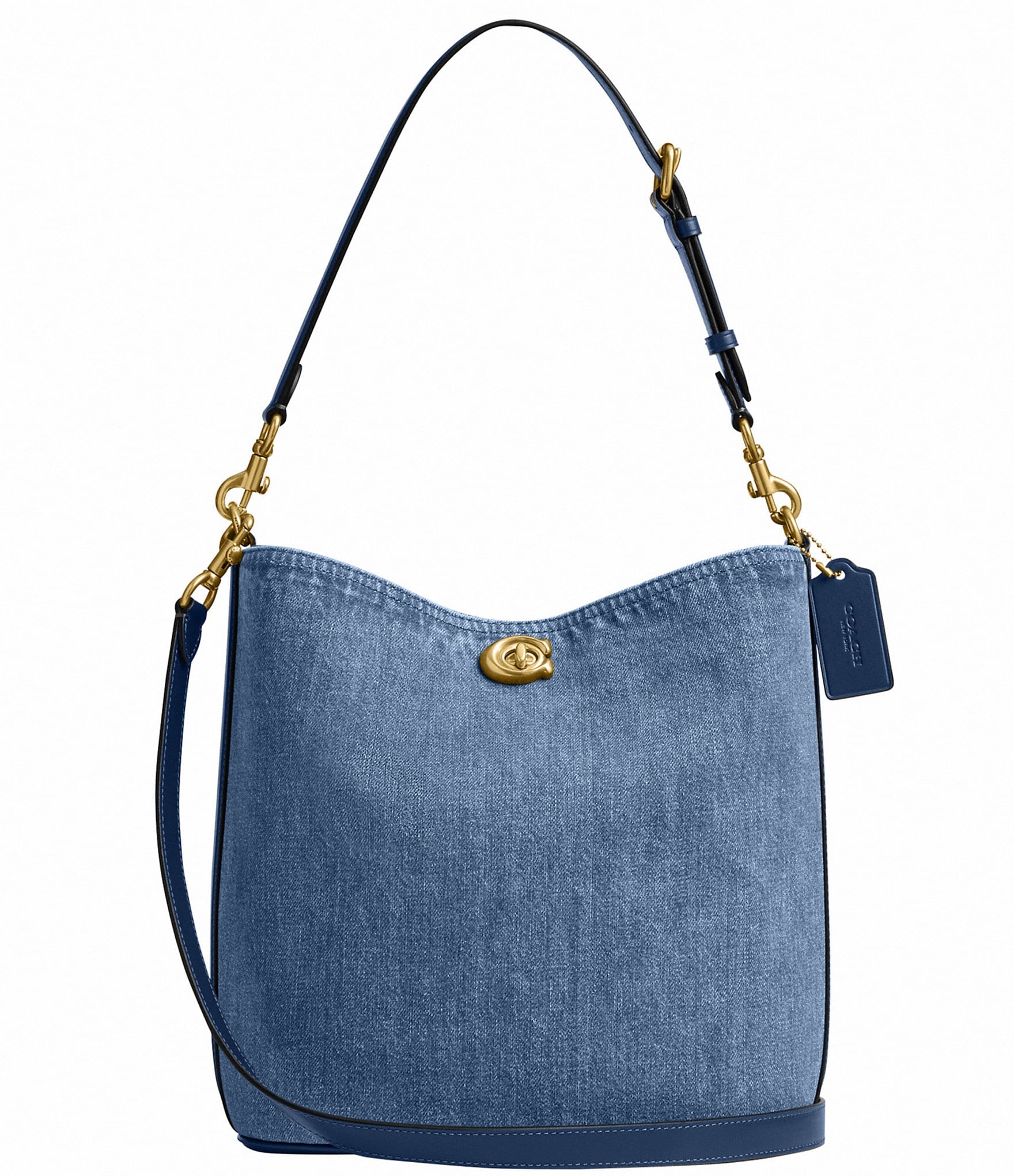Coach Outlet Coach Town Bucket Bag Denim COACH Willow Soft Bucket