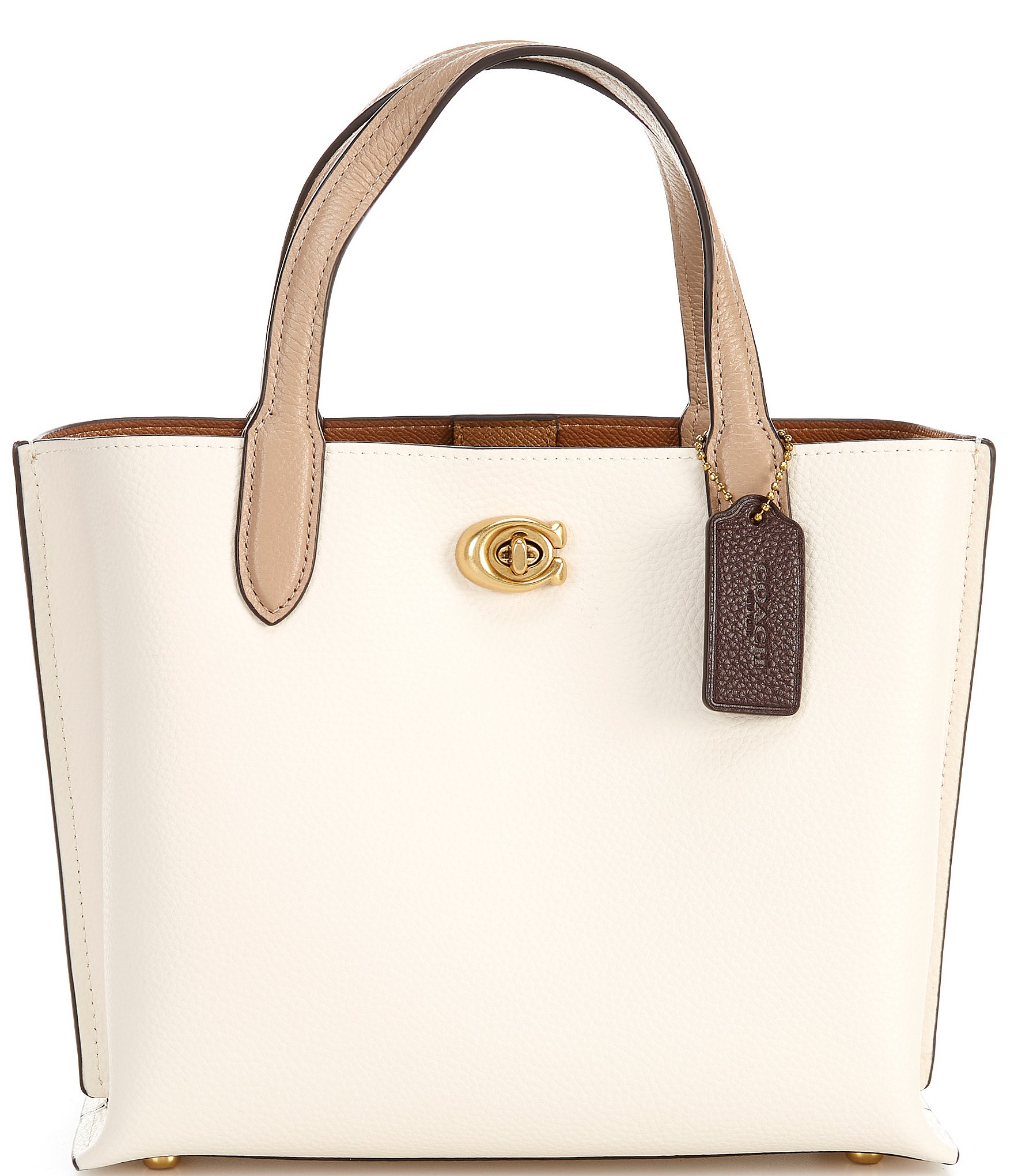 Coach Signature Gallery Tote Bag Tan in Coated Canvas with Gold-tone - US