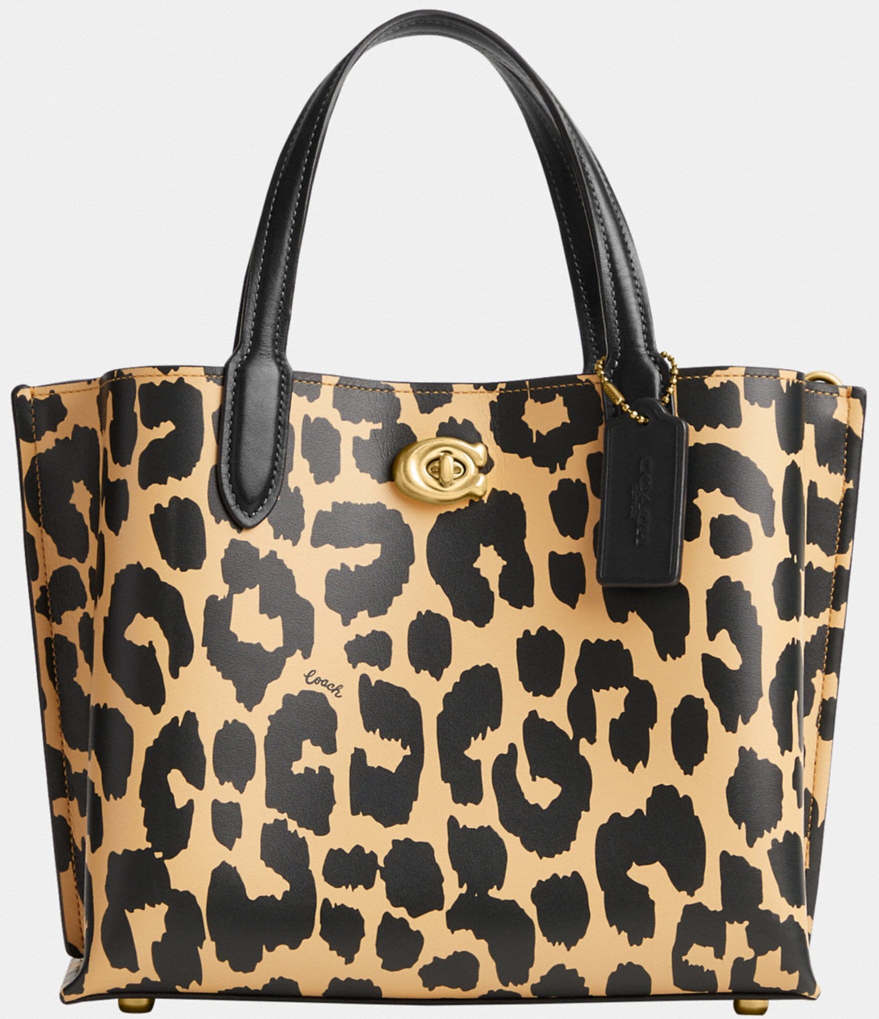  Coach Print Willow Tote 24, Leopard, One Size : Clothing, Shoes  & Jewelry