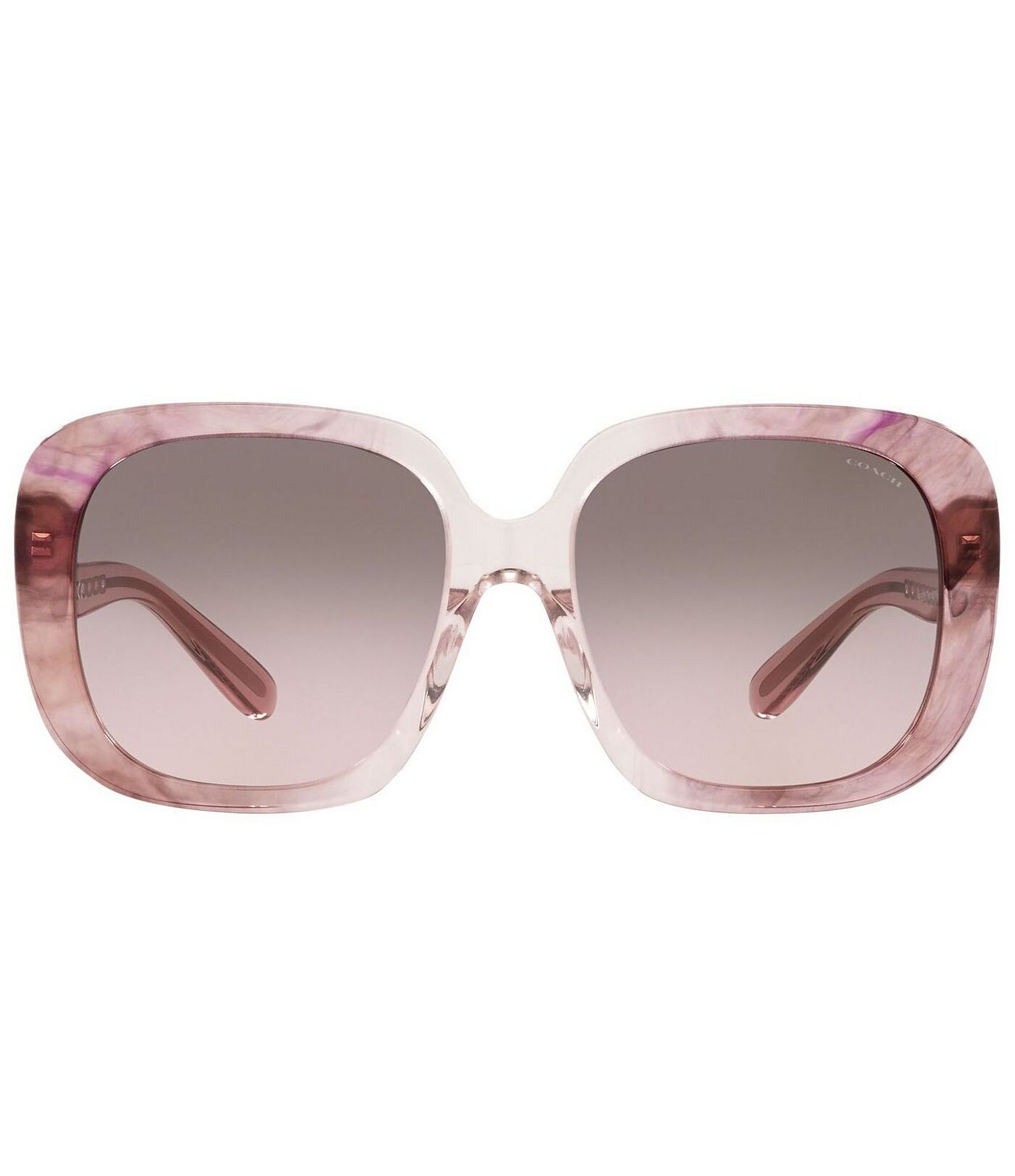 COACH Women's 0HC8323U 56mm Gradient Pink Square Sunglasses