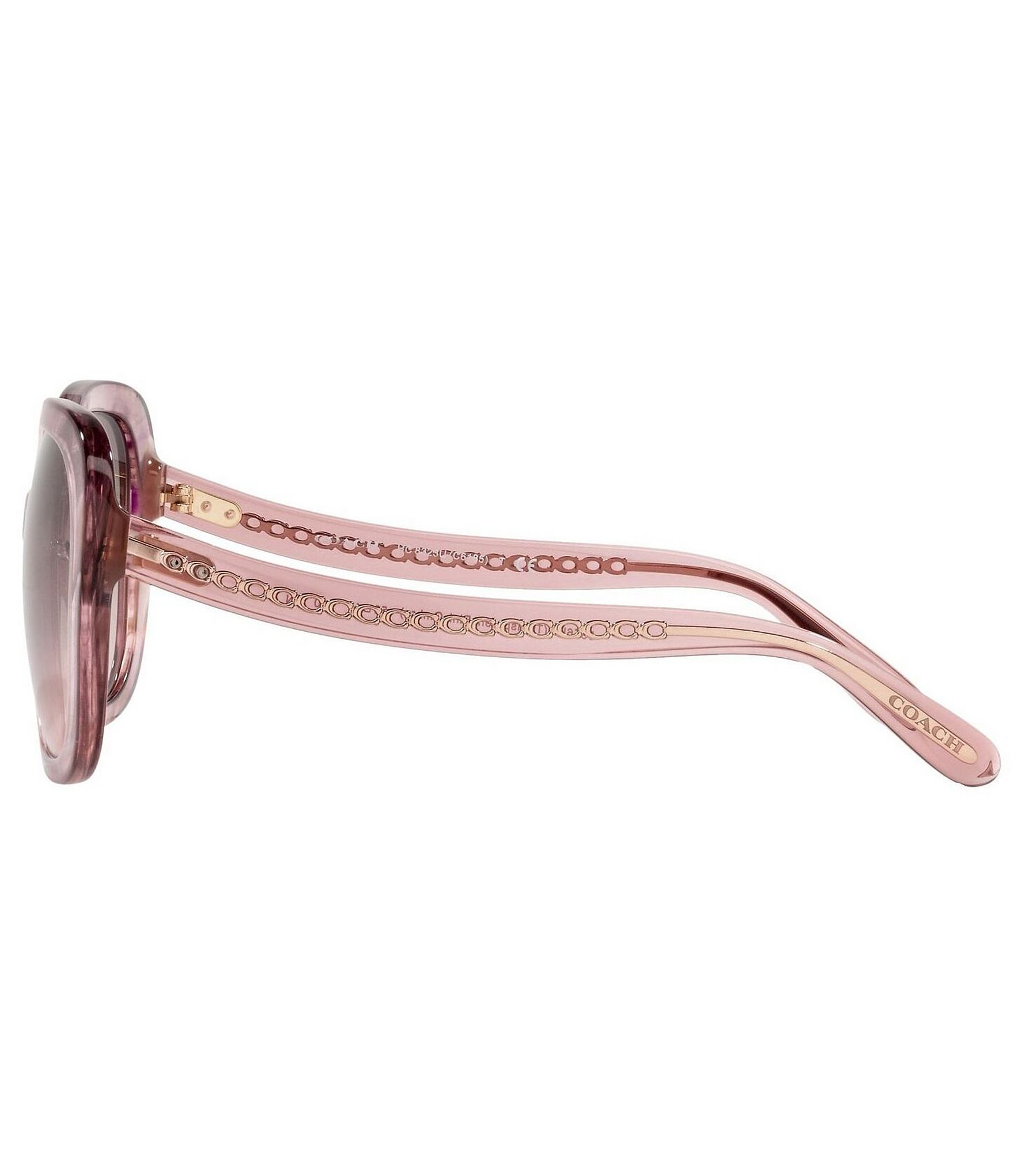 COACH Women's 0HC8323U 56mm Gradient Pink Square Sunglasses