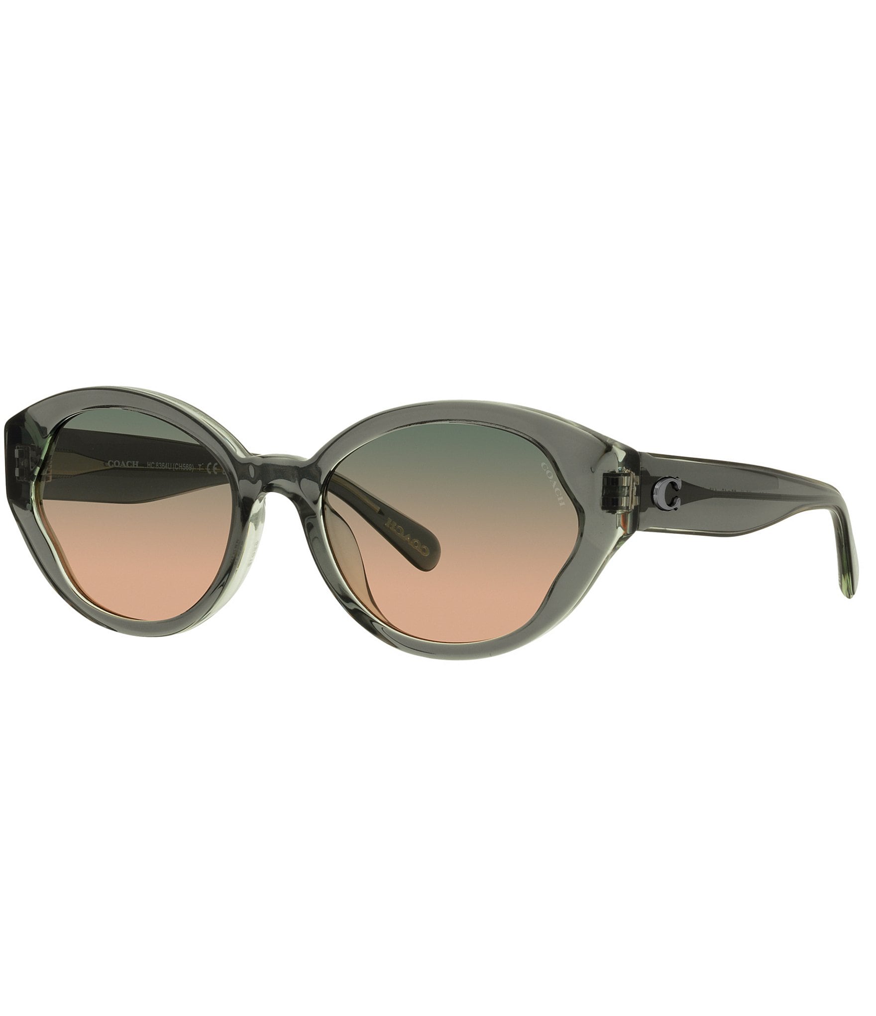 Coach oval hot sale sunglasses