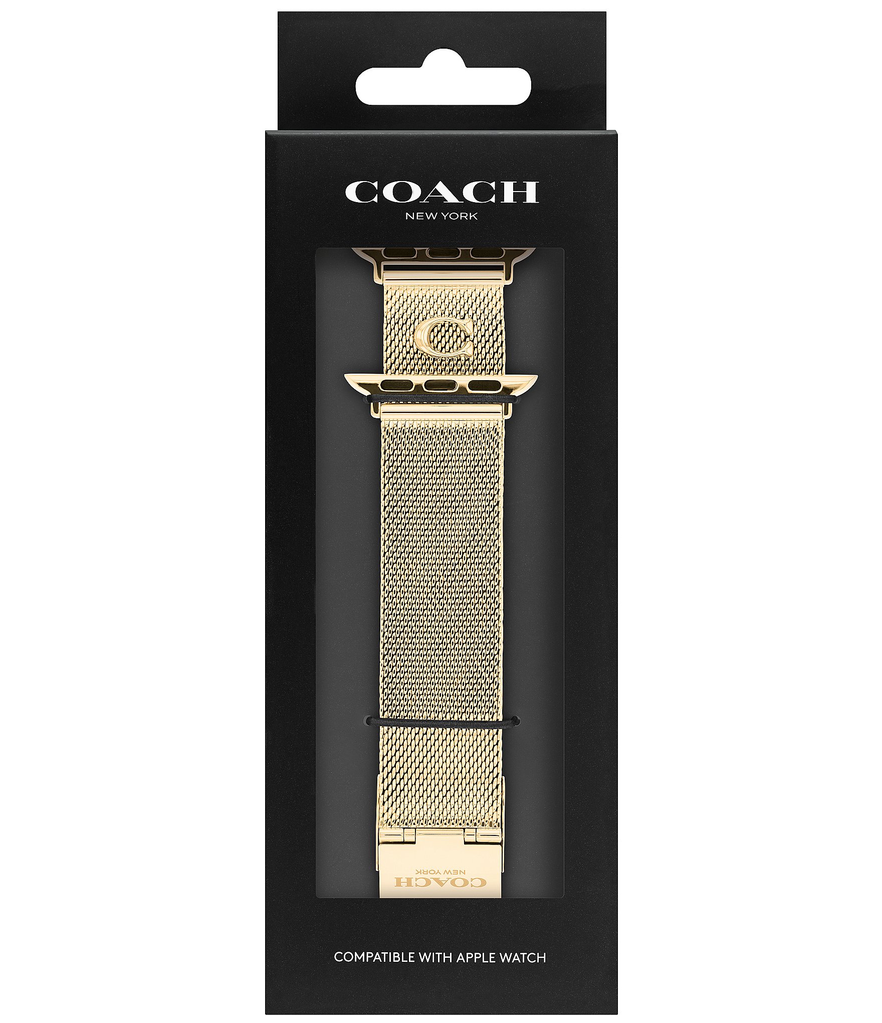 COACH Women's 38/40/41mm Stainless Steel Mesh Bracelet Strap For Apple Watch
