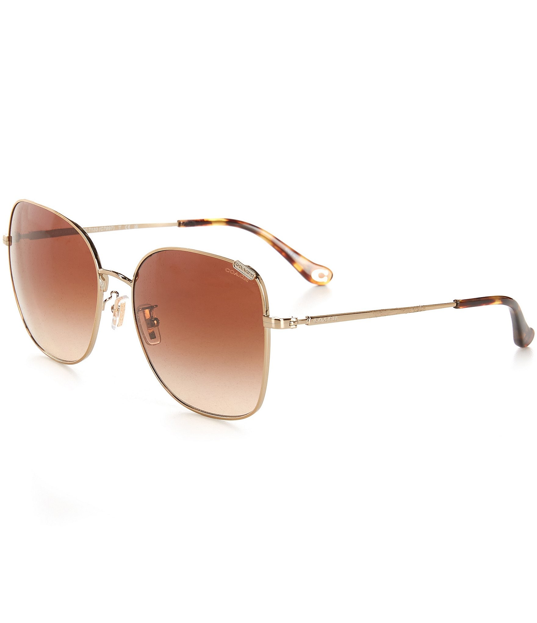 COACH Women's 7133 57mm Square Sunglasses