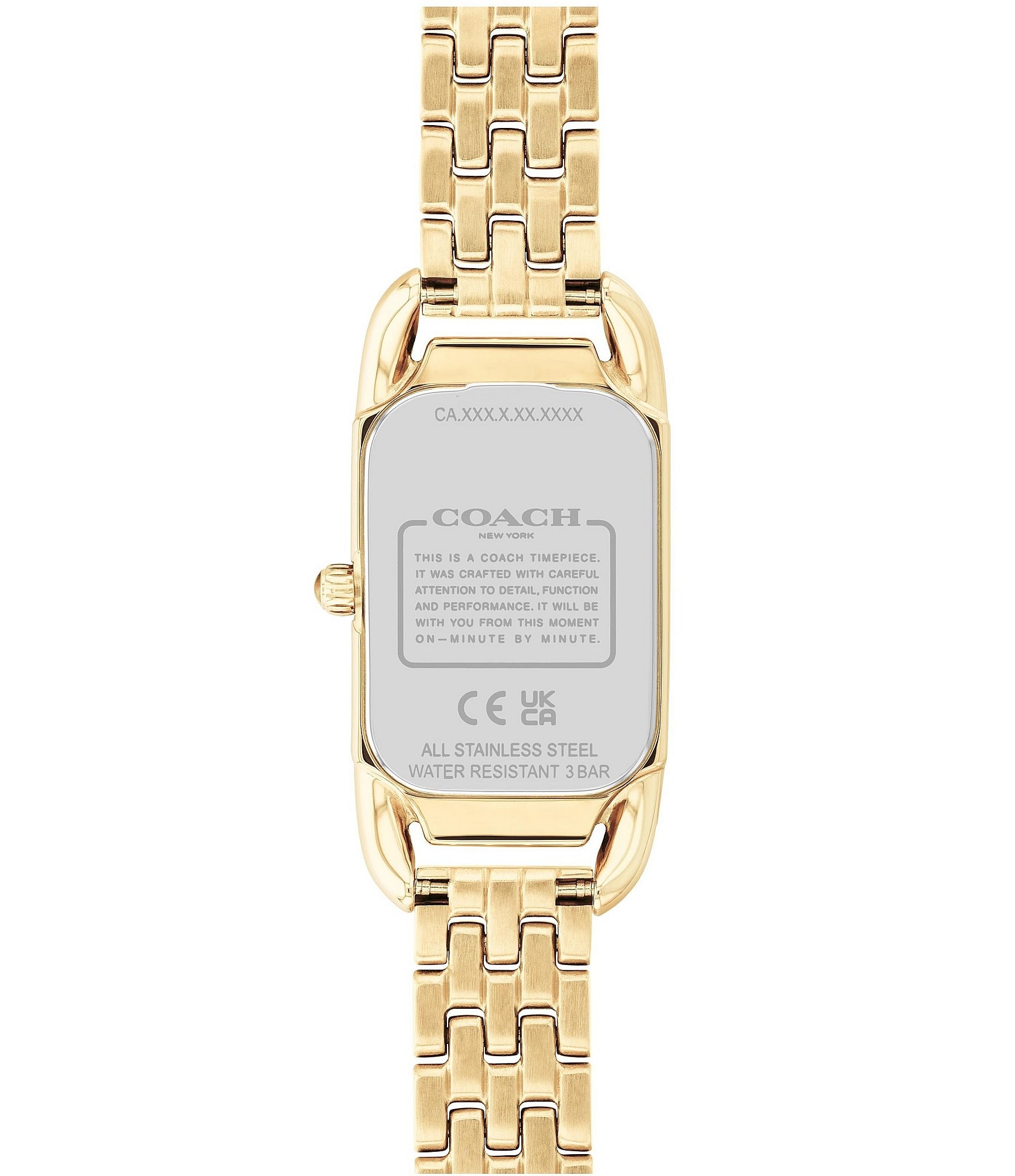 COACH Women's Cadie Quartz Analog Gold Bracelet Watch