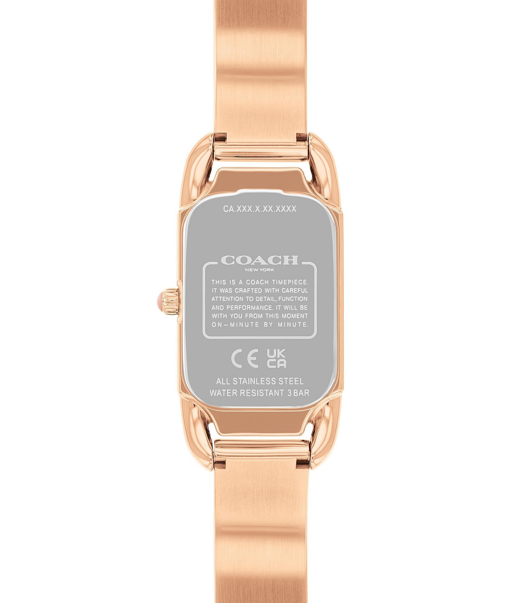 COACH Women's Cadie Rose Gold Signature Logo Quartz Analog Watch