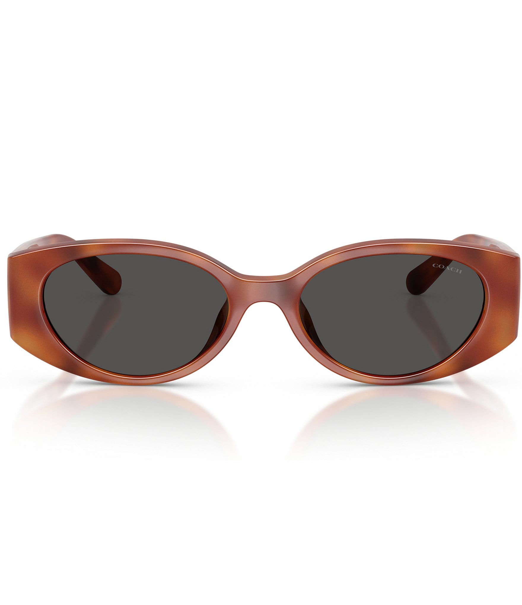 COACH Women's CFU06 54mm Oval Sunglasses