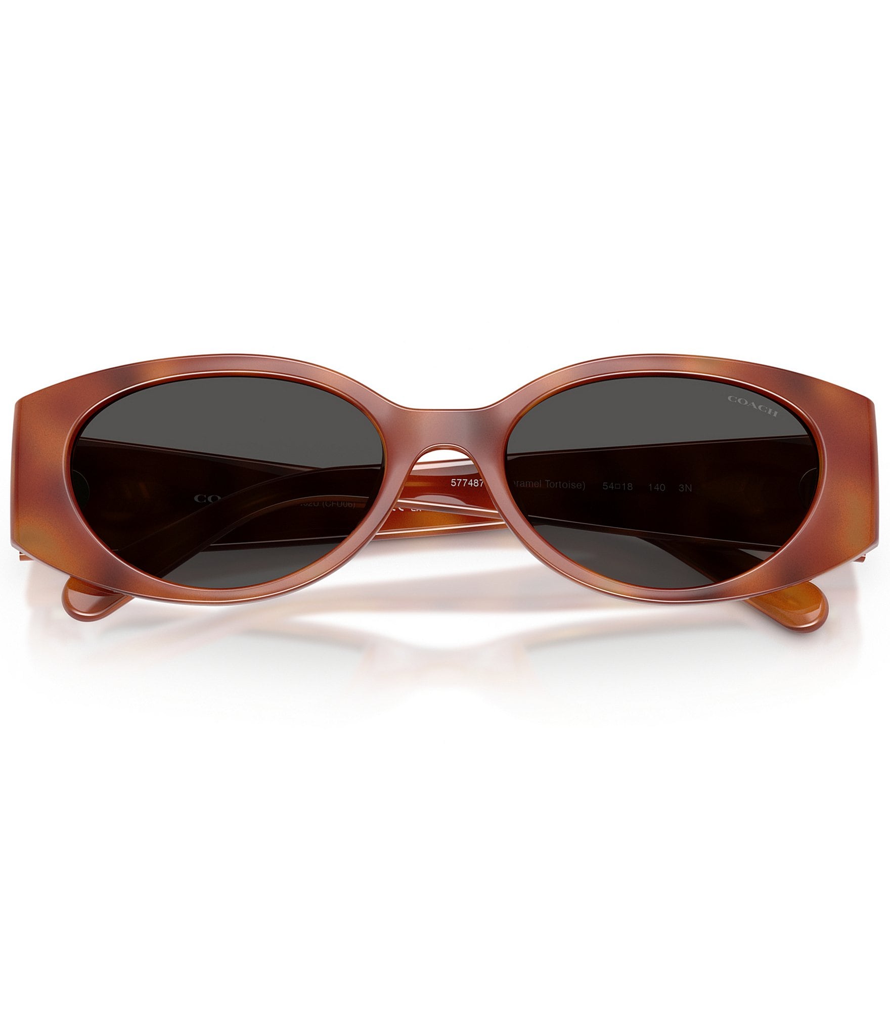 COACH Women's CFU06 54mm Oval Sunglasses