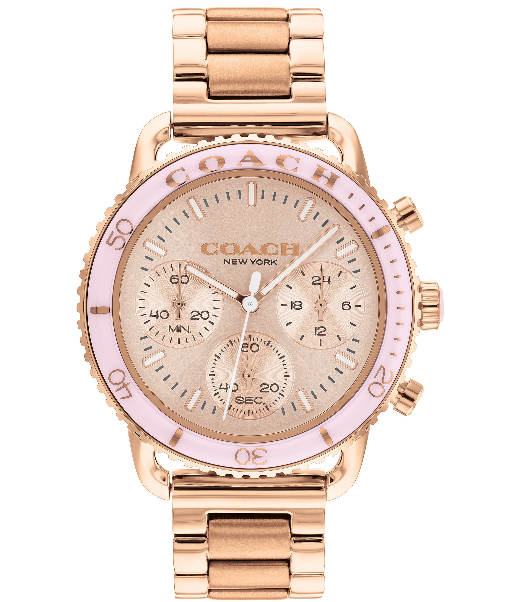 COACH Women's Cruiser Quartz Chronograph Rose Gold Stainless Steel Bracelet  Watch | Dillard's
