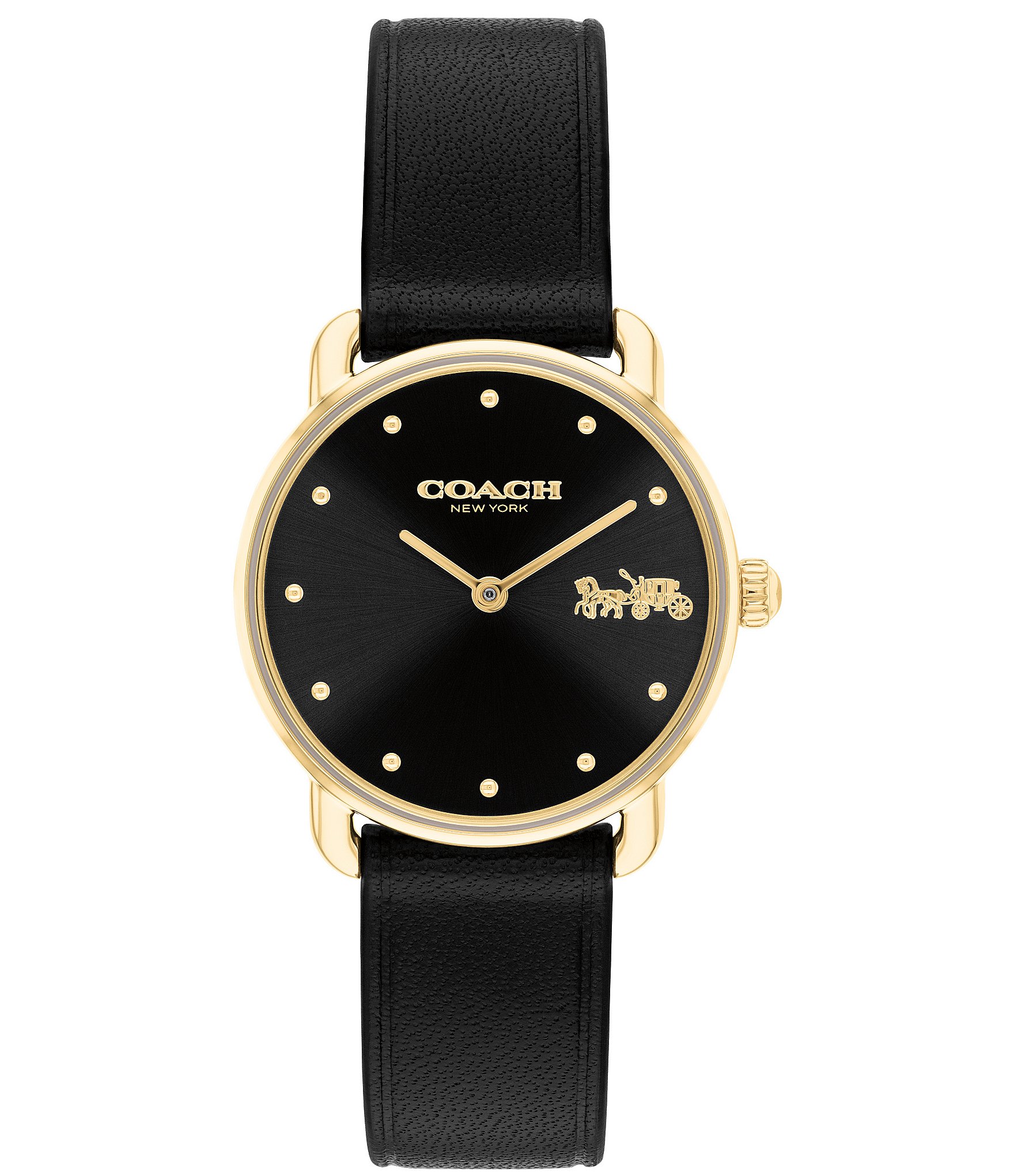 COACH Women's Elliot Quartz Analog Leather Strap Watch