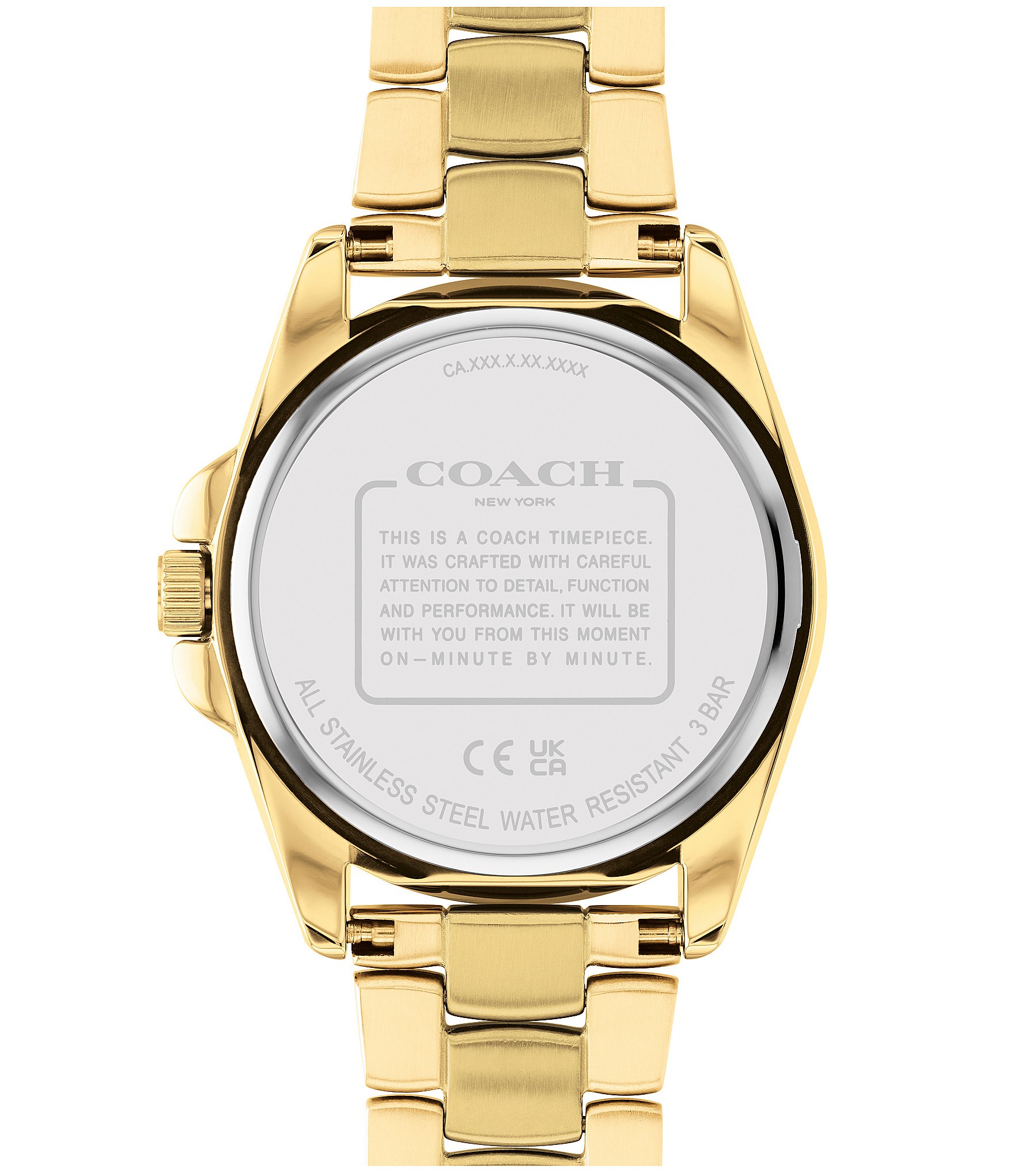 COACH Women's Greyson Gold Bracelet Watch