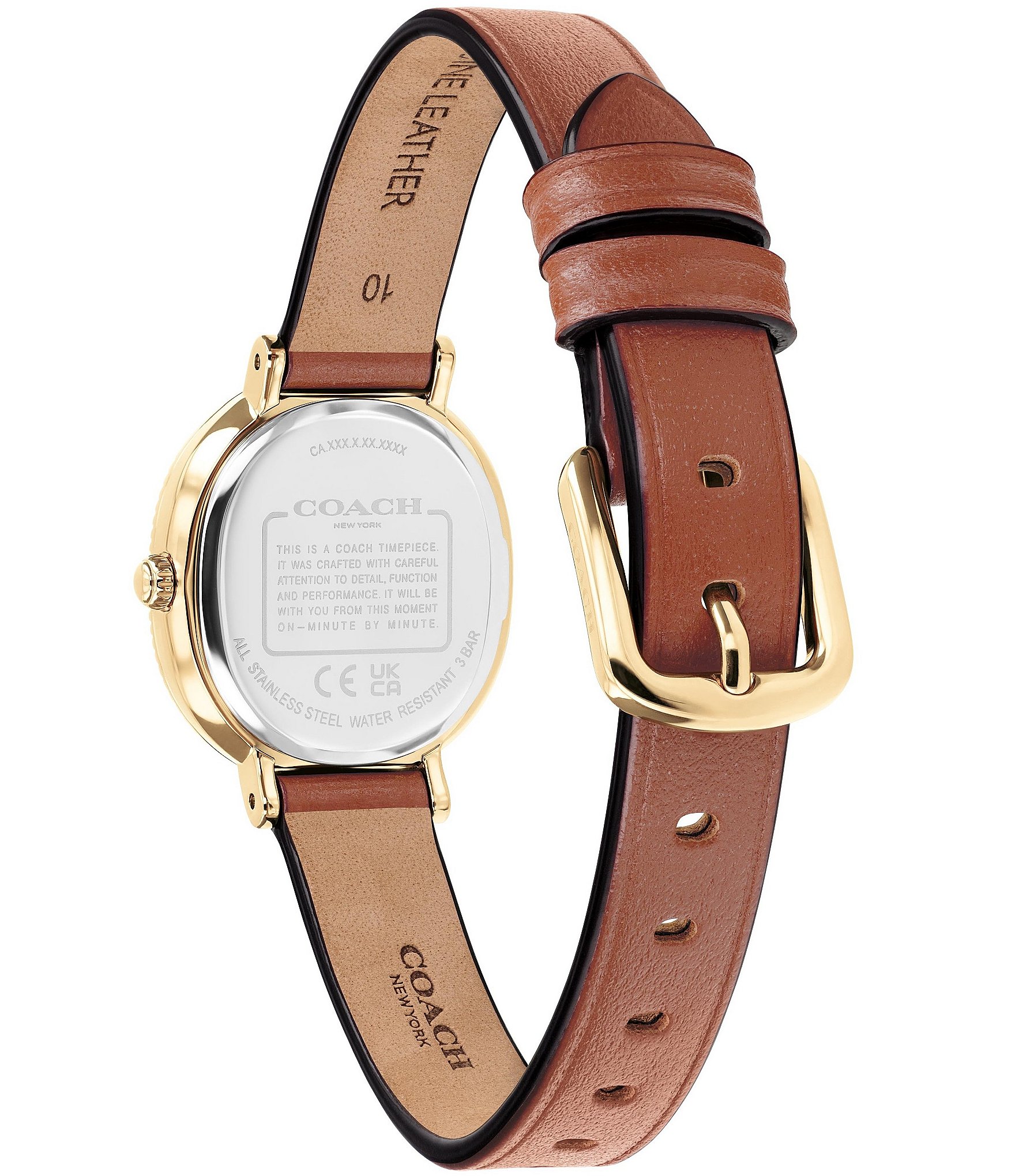 COACH Women's Harlow Quartz Analog Leather Strap Watch