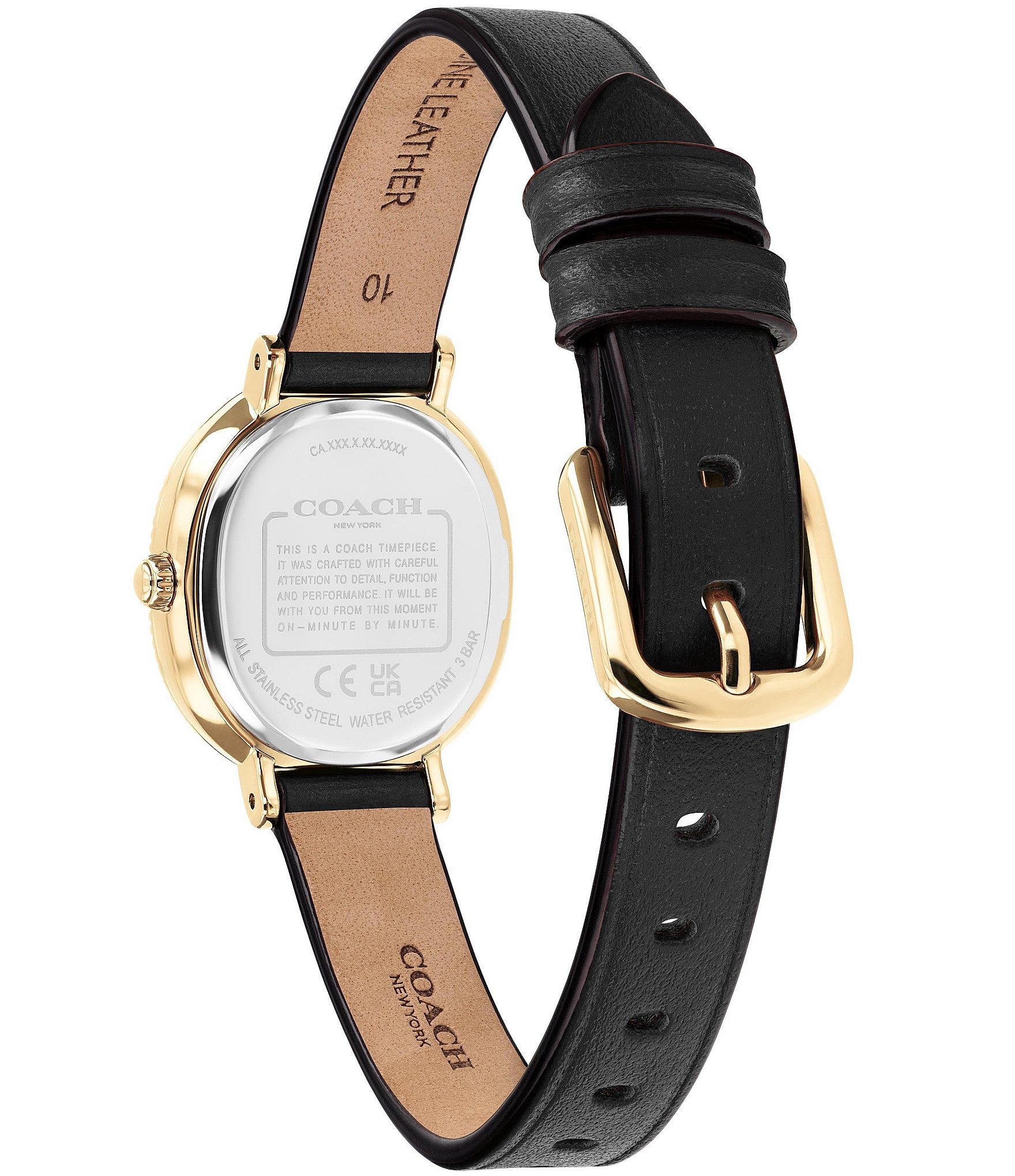 COACH Women's Harlow Quartz Analog Leather Strap Watch