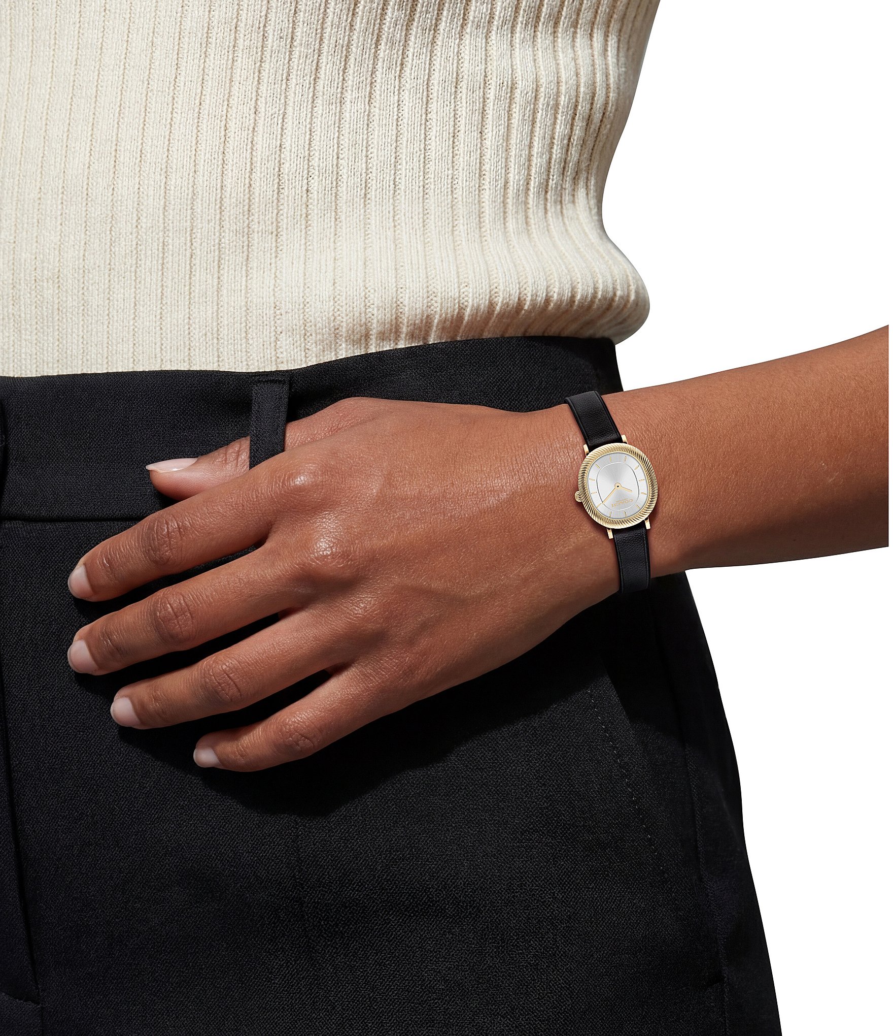 COACH Women's Harlow Quartz Analog Leather Strap Watch