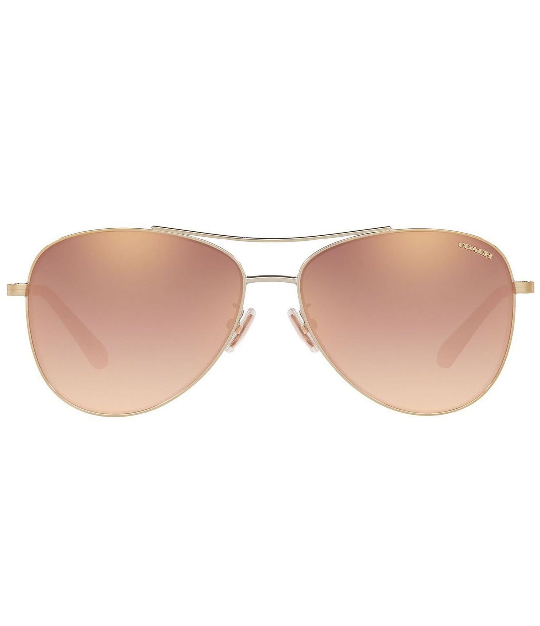 COACH Women's HC7079 58mm Aviator Sunglasses