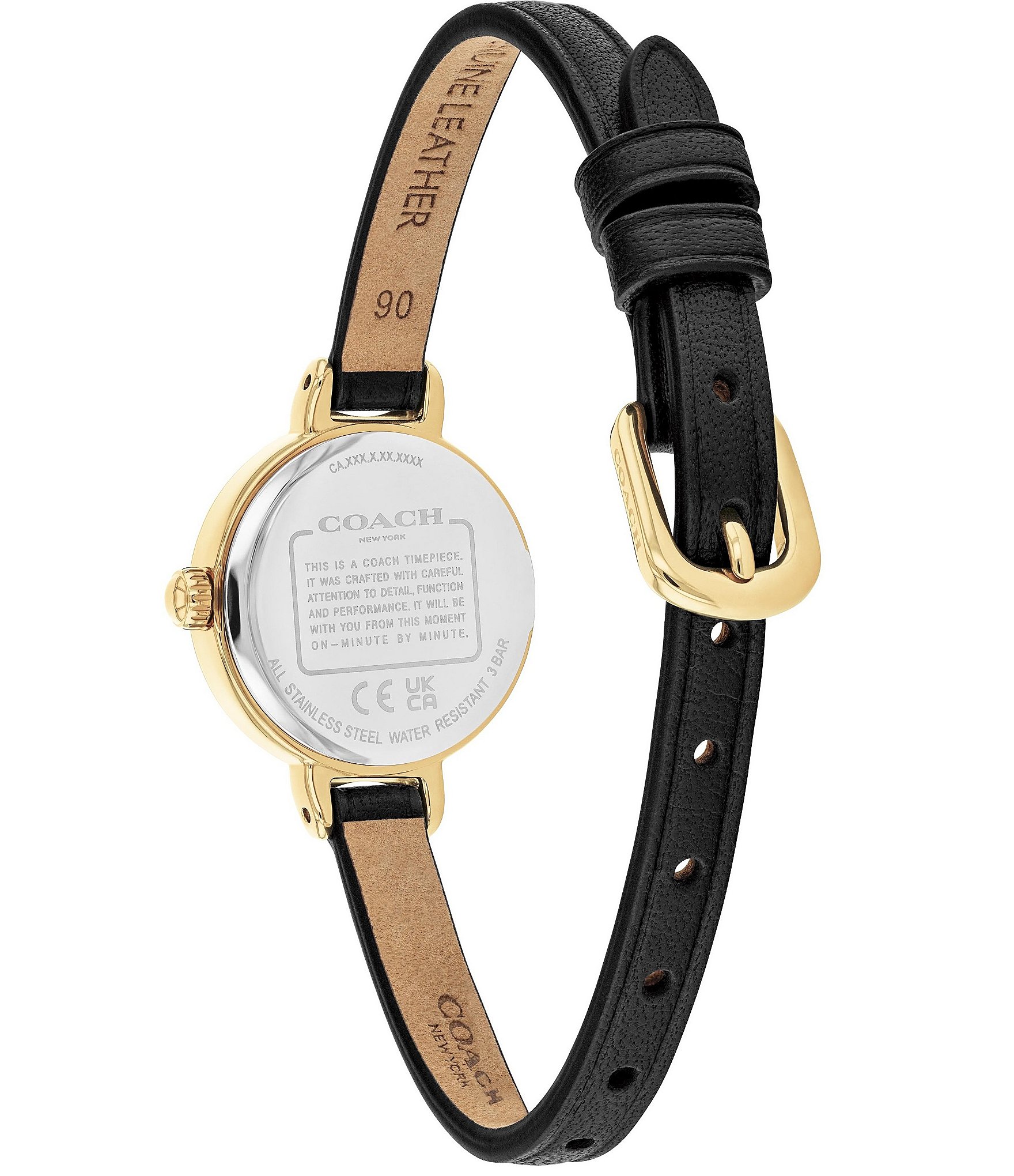 COACH Women's Iris Quartz Analog Leather Strap Watch Set