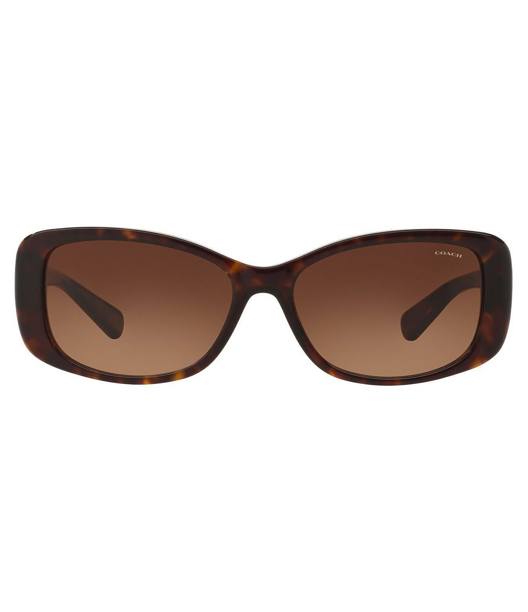 COACH Rectangular Tortoise Sunglasses