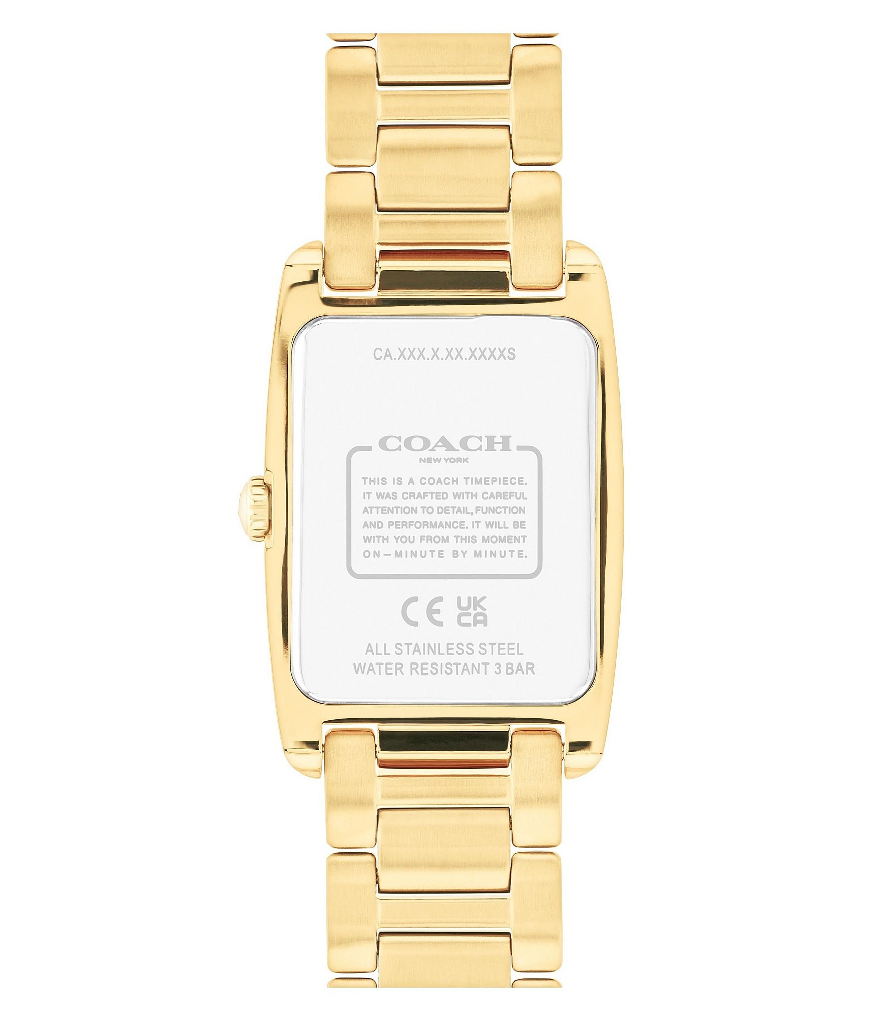 COACH Women's Reese Quartz Analog Gold Tone Stainless Steel Bracelet Watch