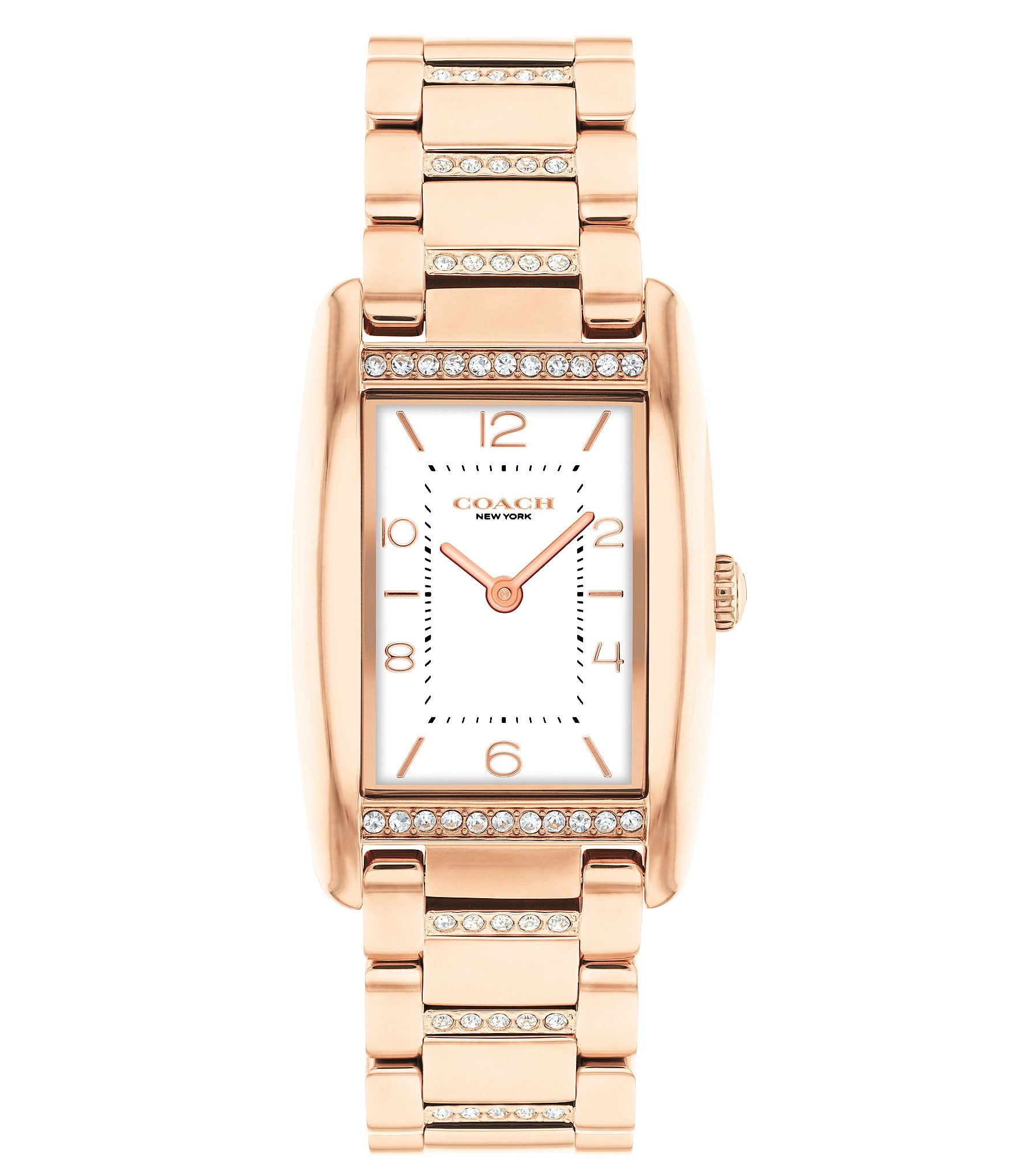 COACH Women's Reese Quartz Analog Rose Gold Tone Stainless Steel Bracelet Watch