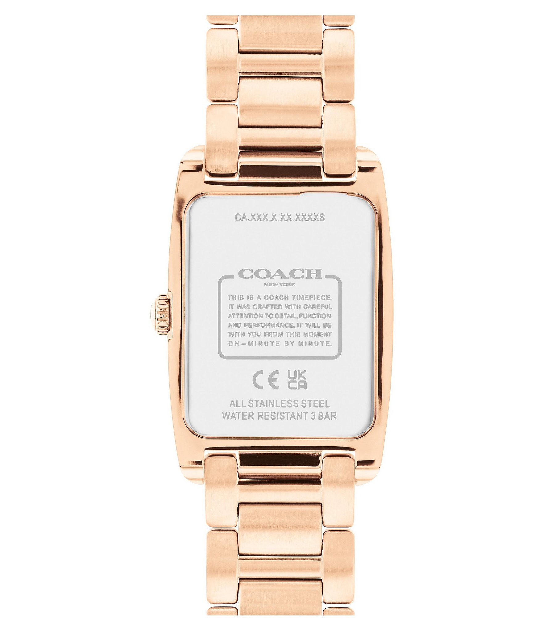 COACH Women's Reese Quartz Analog Rose Gold Tone Stainless Steel Bracelet Watch