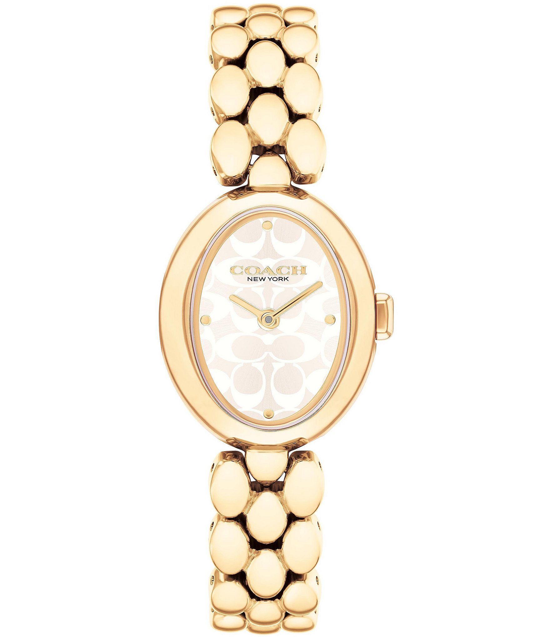 COACH Women's Sammy Quartz Analog Gold Tone Stainless Steel Bracelet Watch