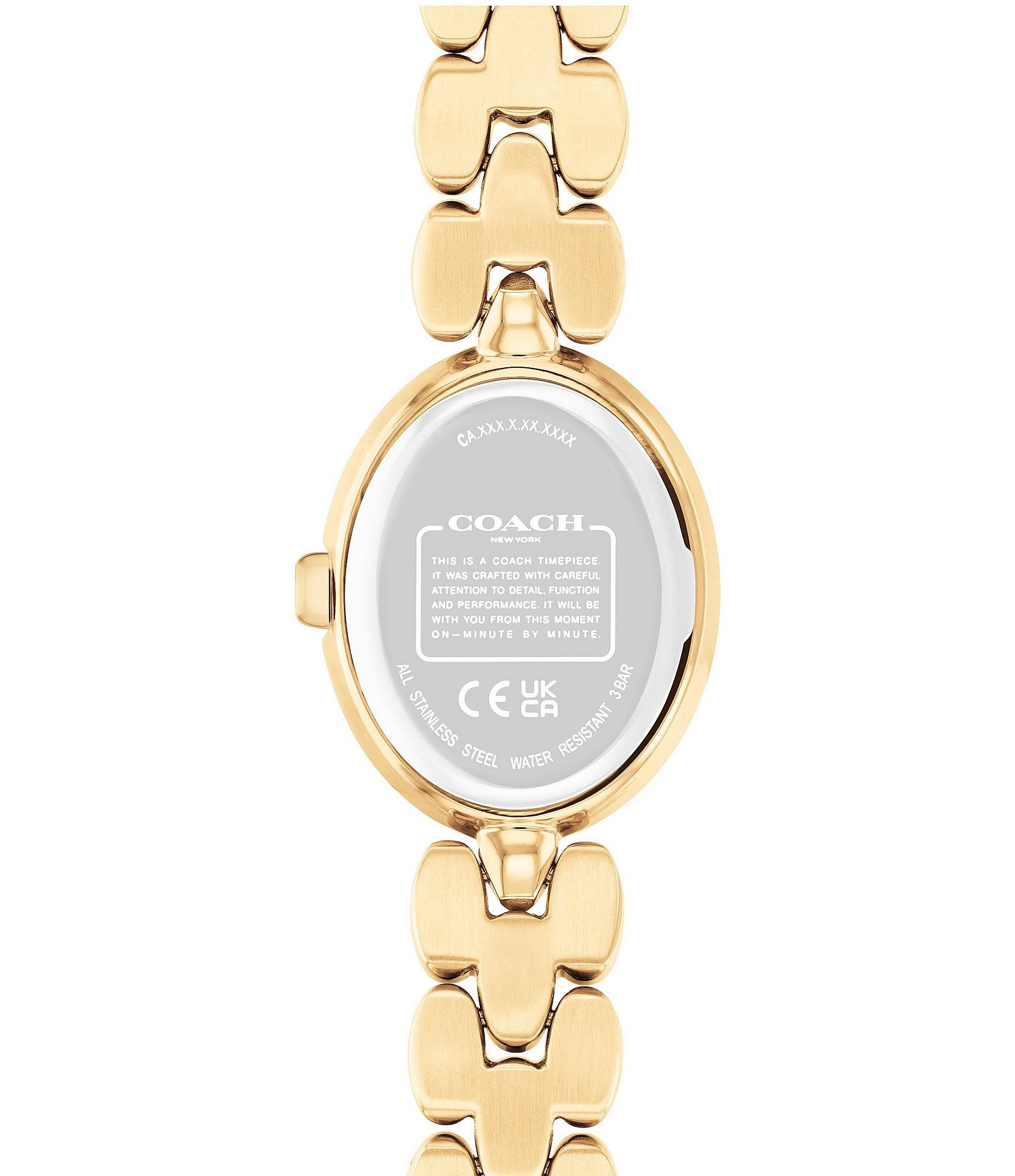 COACH Women's Sammy Quartz Analog Gold Tone Stainless Steel Bracelet Watch