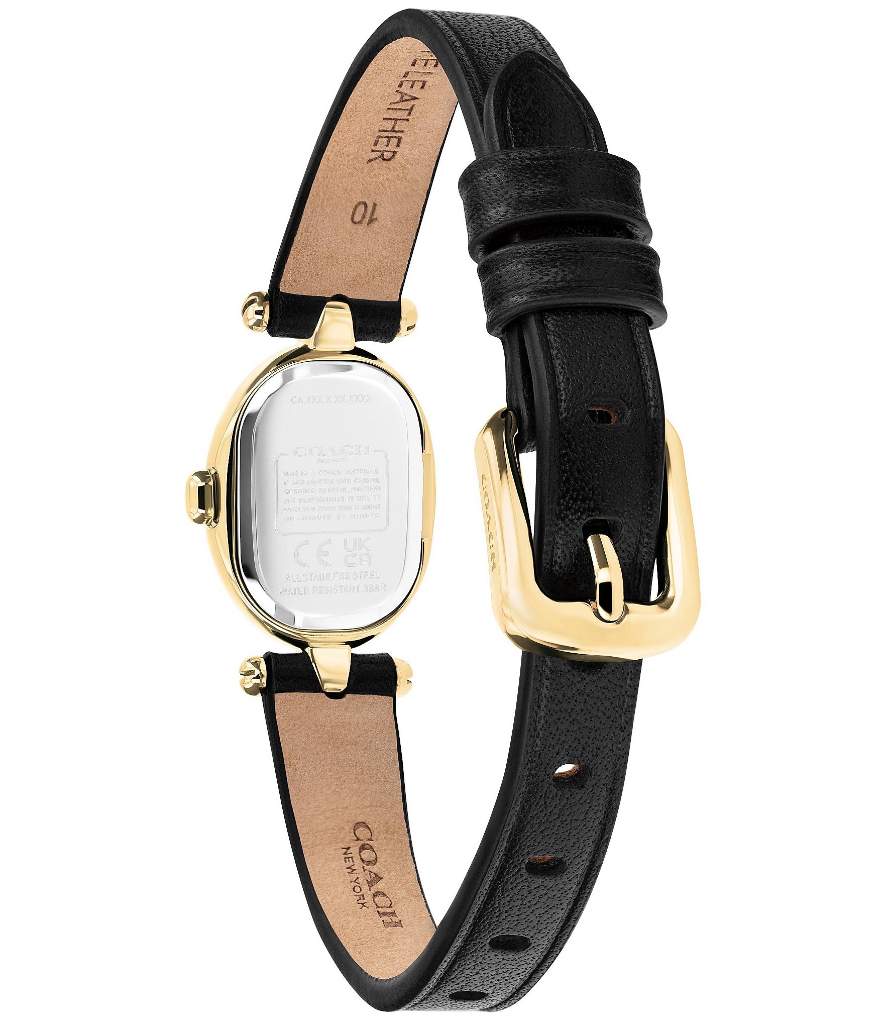 COACH Women's Sammy Quartz Analog Leather Strap Watch