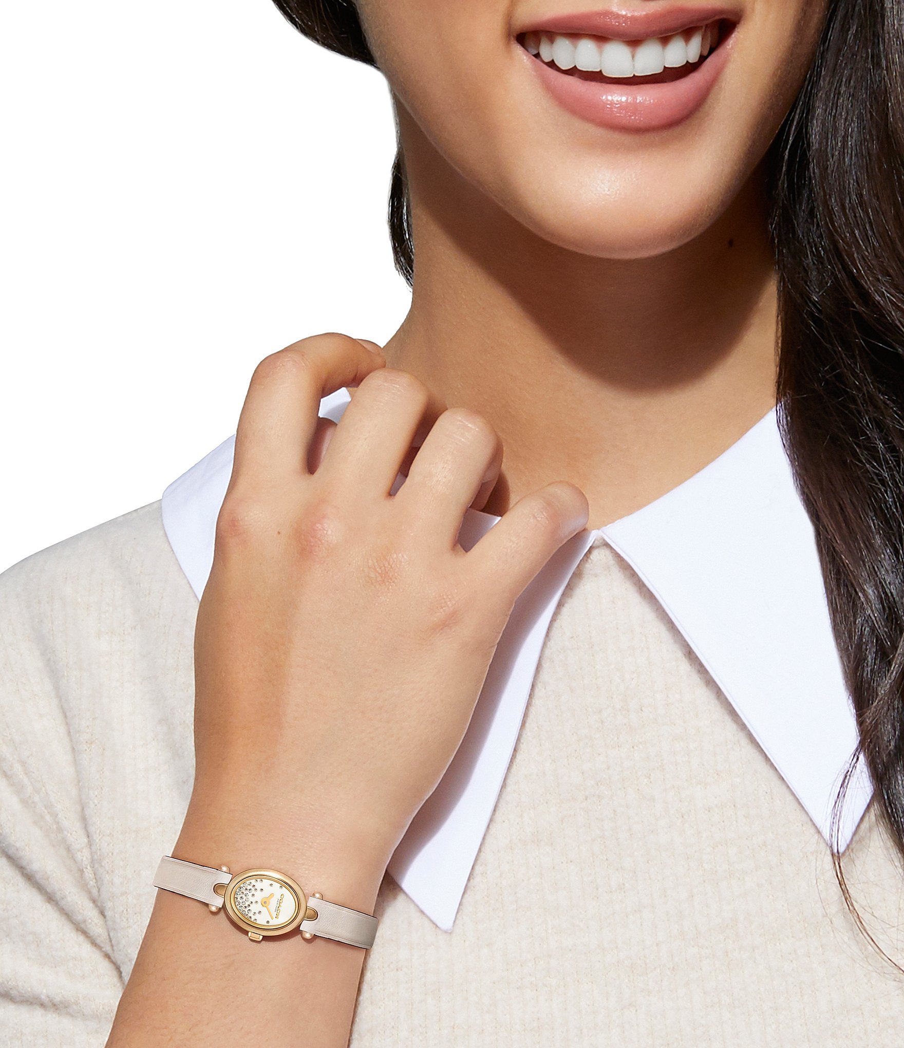 COACH Women's Sammy Quartz Analog Leather Strap Watch