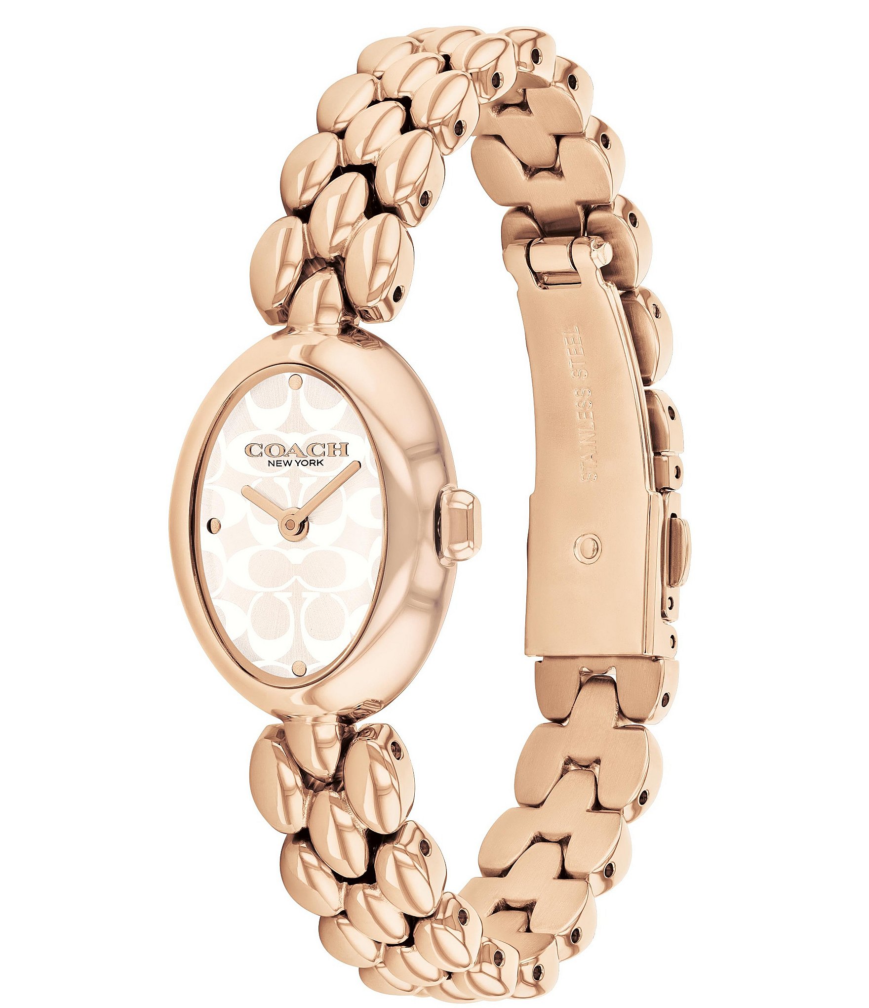 COACH Women's Sammy Quartz Analog Rose Gold Tone Stainless Steel Bracelet Watch