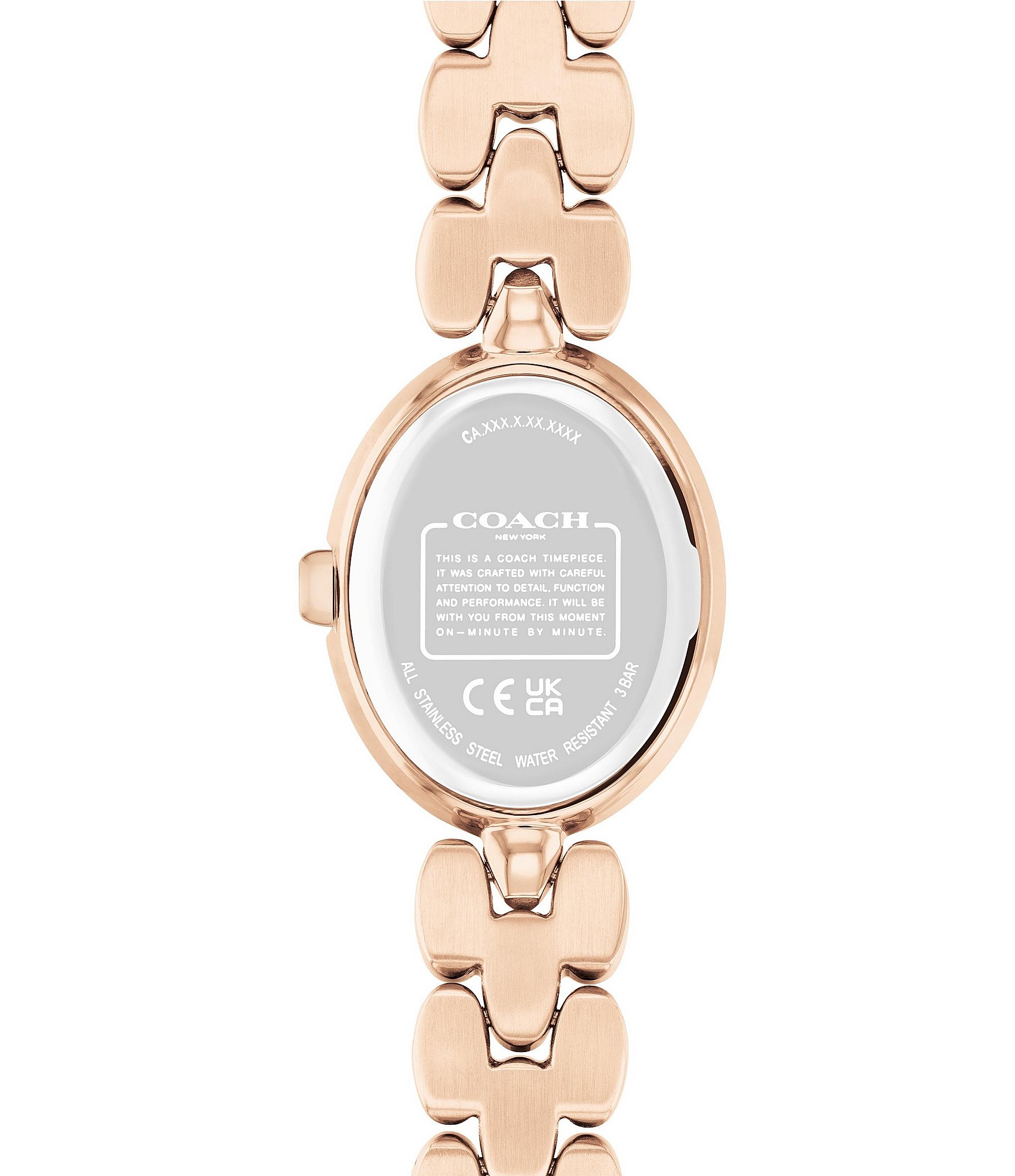 COACH Women's Sammy Quartz Analog Rose Gold Tone Stainless Steel Bracelet Watch