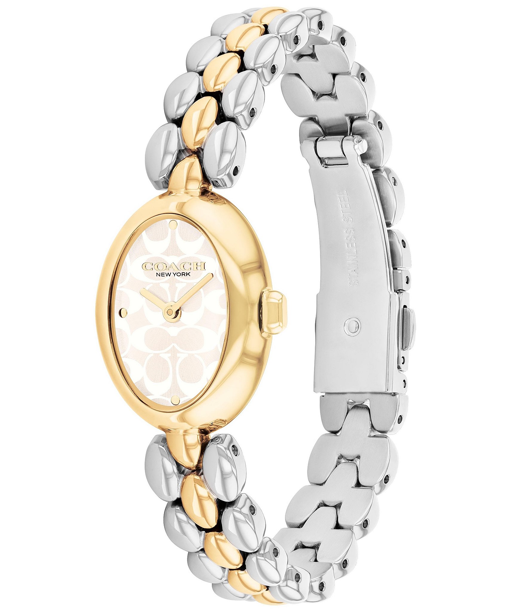 COACH Women's Sammy Quartz Analog Two Tone Stainless Steel Bracelet Watch