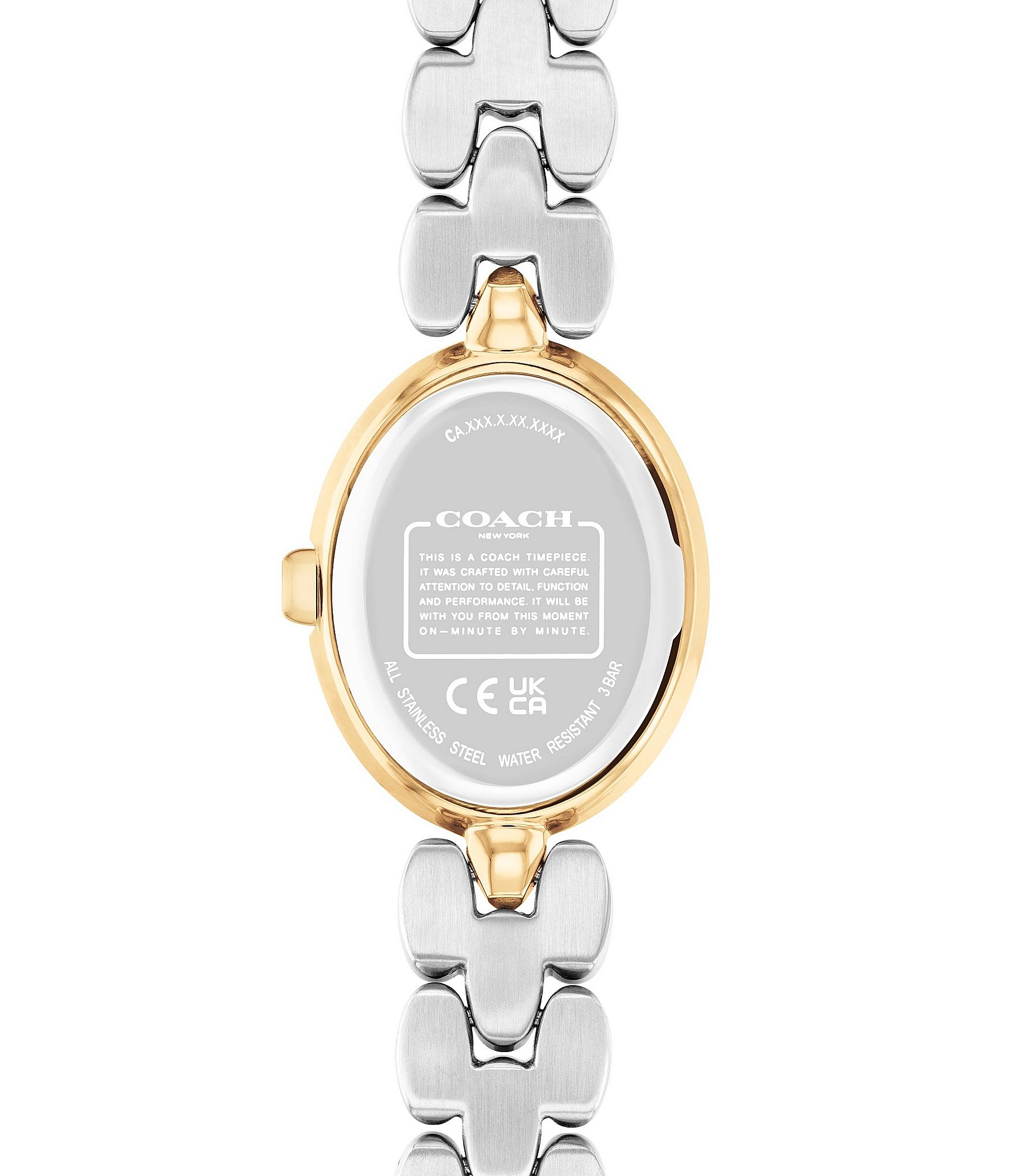 COACH Women's Sammy Quartz Analog Two Tone Stainless Steel Bracelet Watch