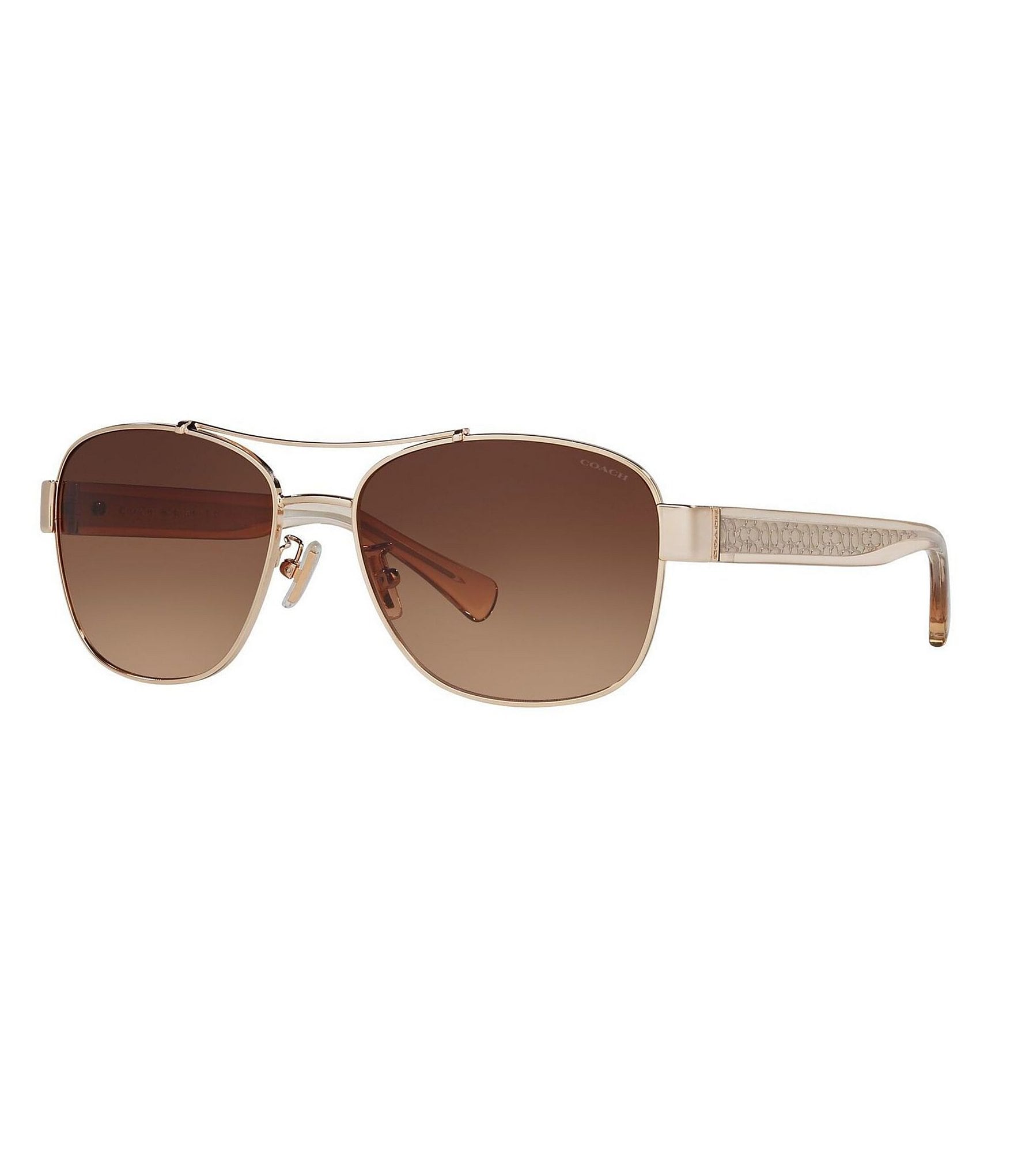 COACH Signature Aviator Sunglasses