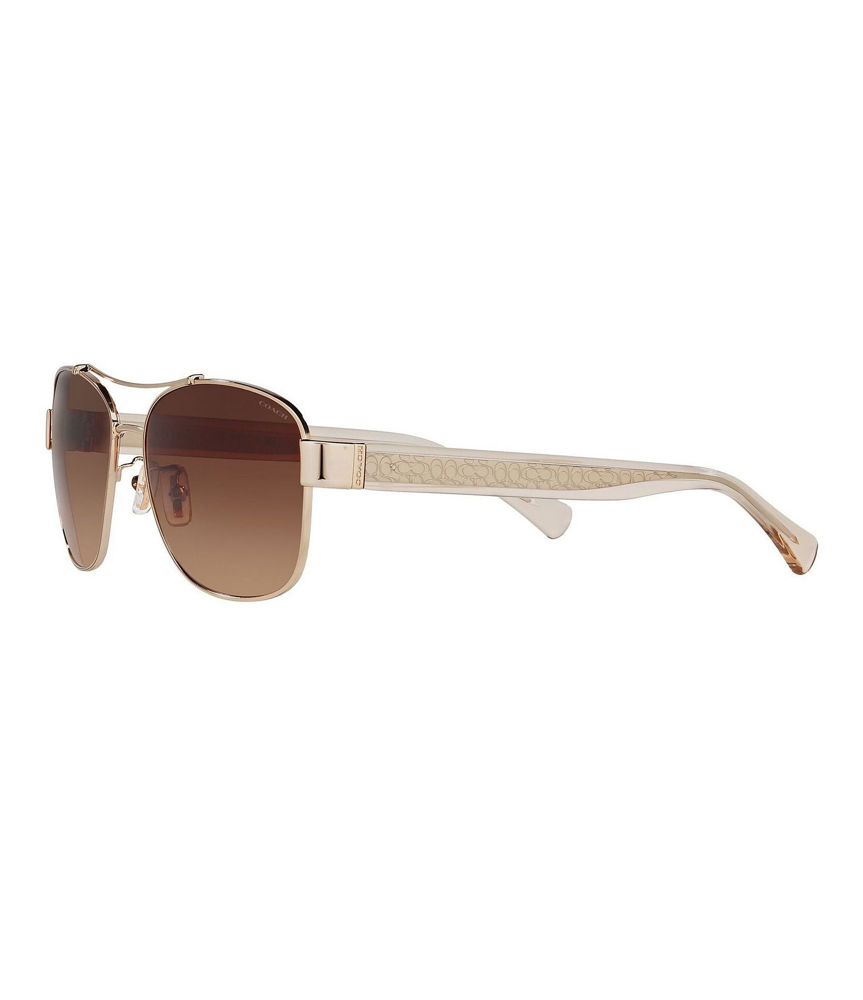 COACH Signature Aviator Sunglasses