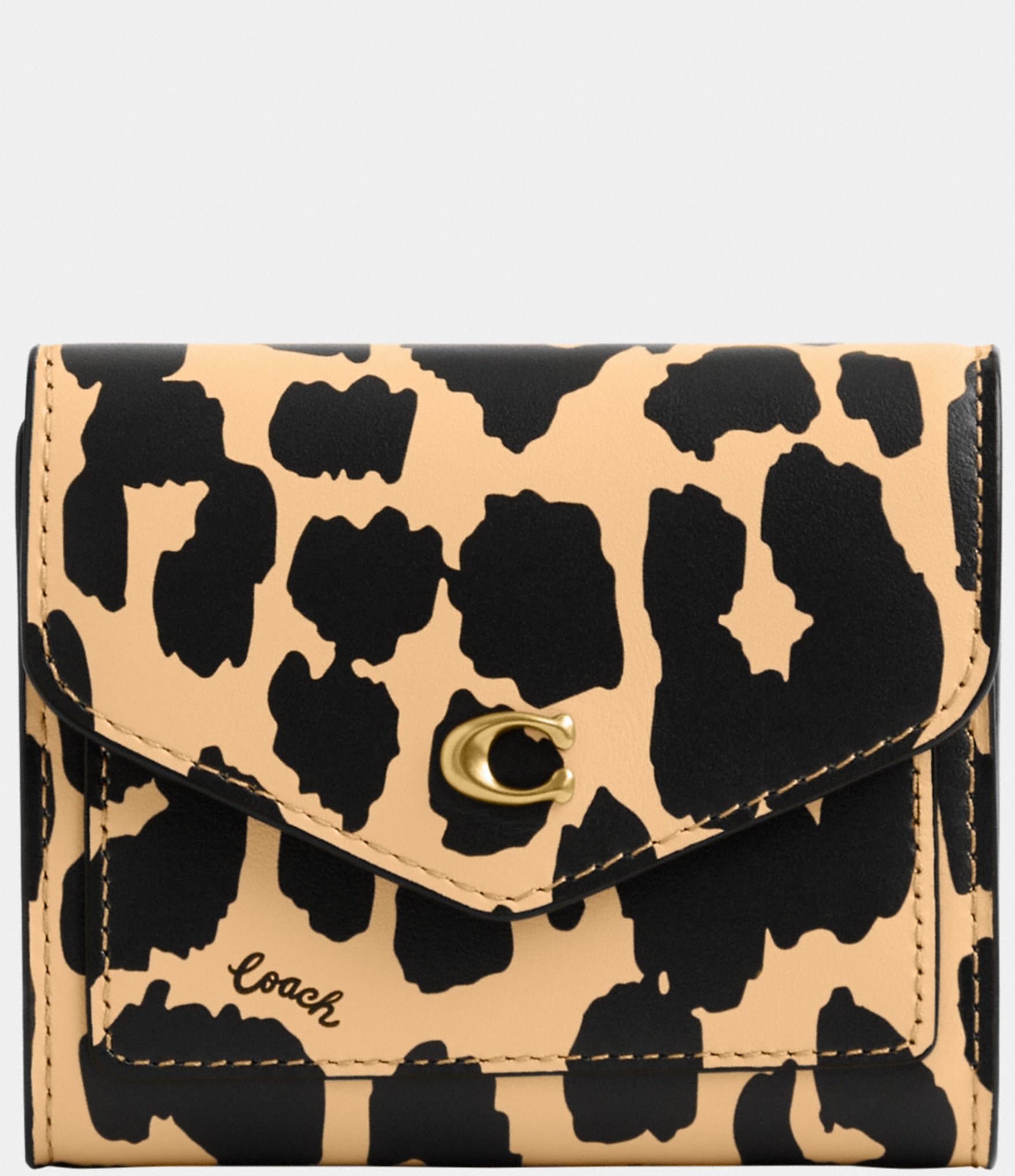 Leopard Cheetah Print Clutch Purse Evening Crossbody Bag - Dark