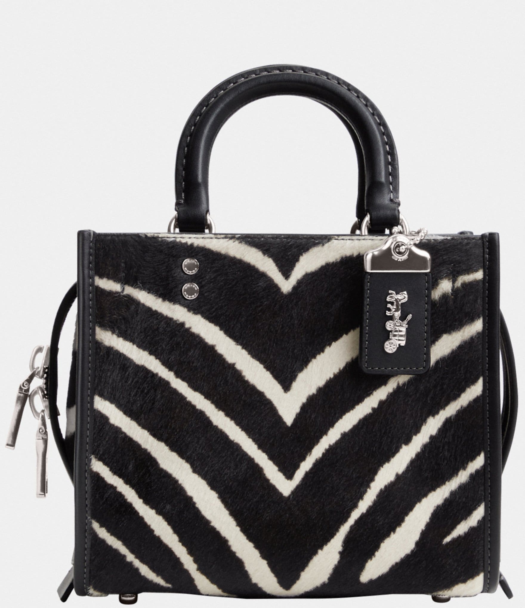 Coach zebra 2024 tote