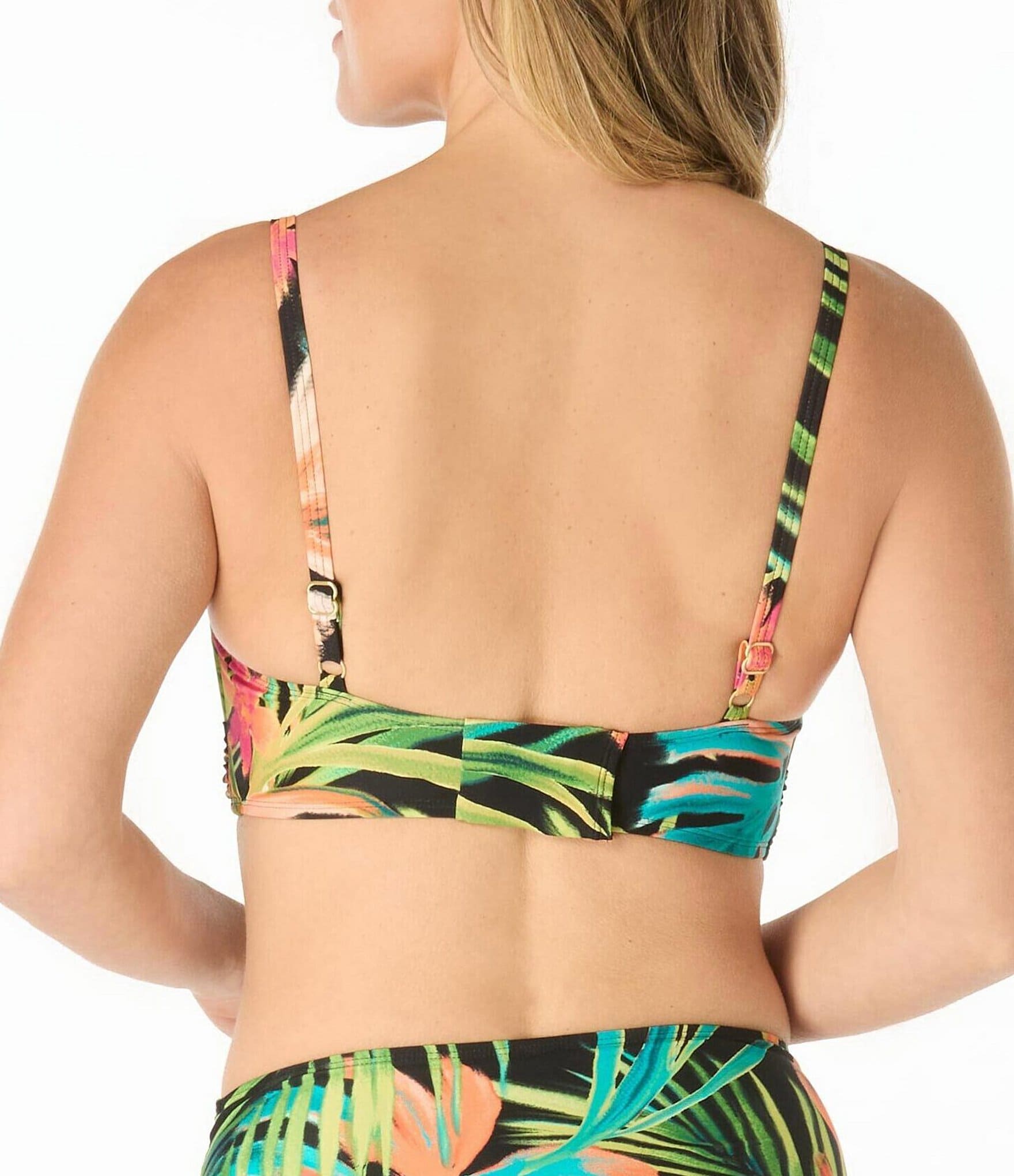 Coco Reef Island Grove Bra Size Underwire Crossover Bikini Bra Swim Top