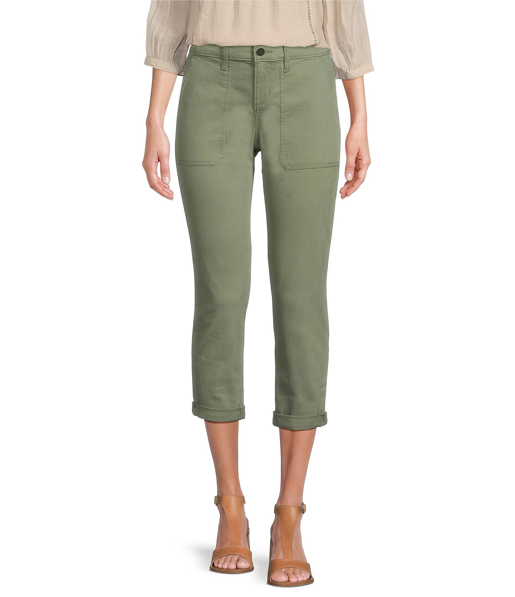Code Bleu Mid Rise Double Rolled Cuff Jeans | Dillard's