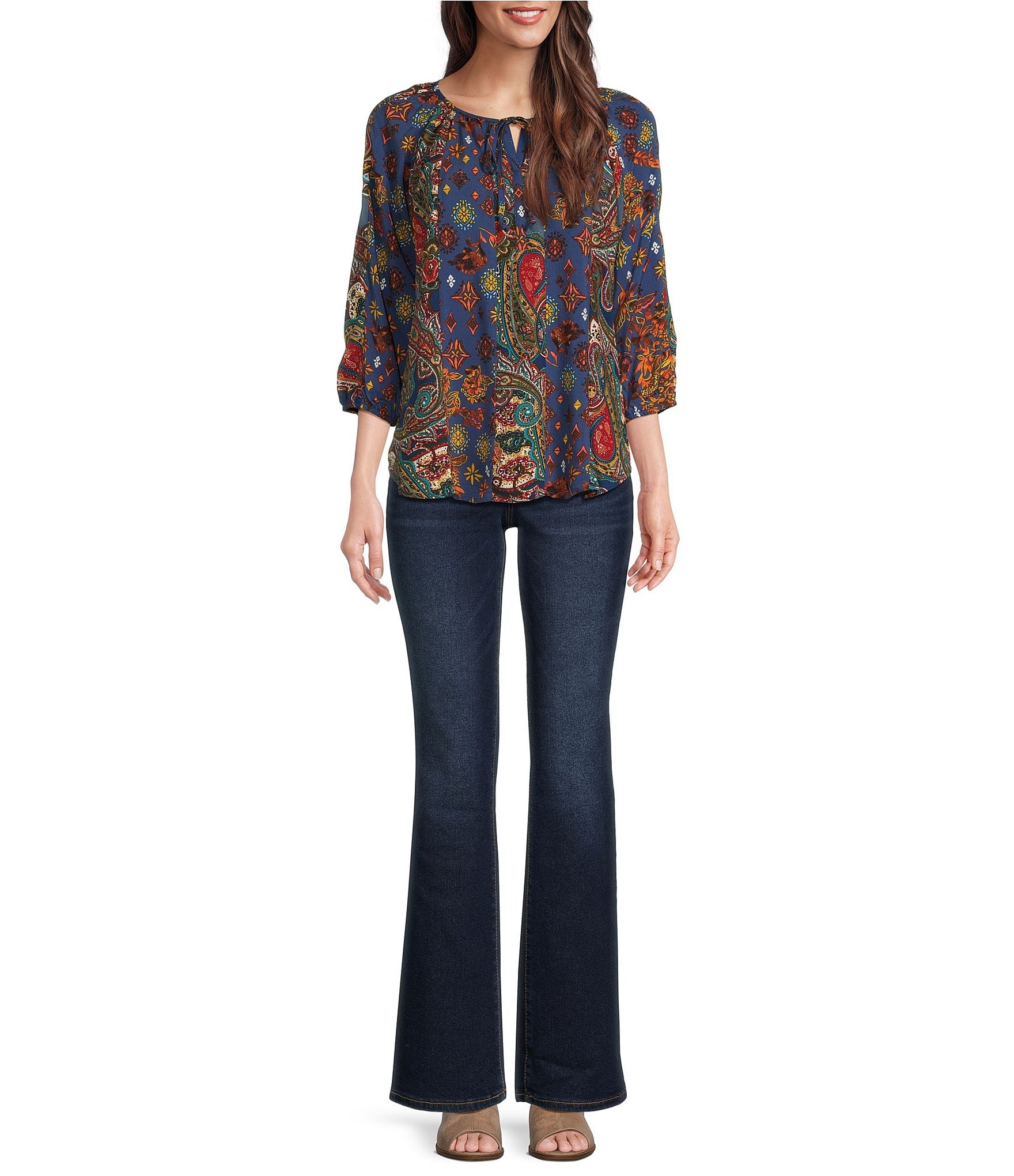 Code Bleu Petite Size Chelsea Stretch Boot Cut Denim Jeans