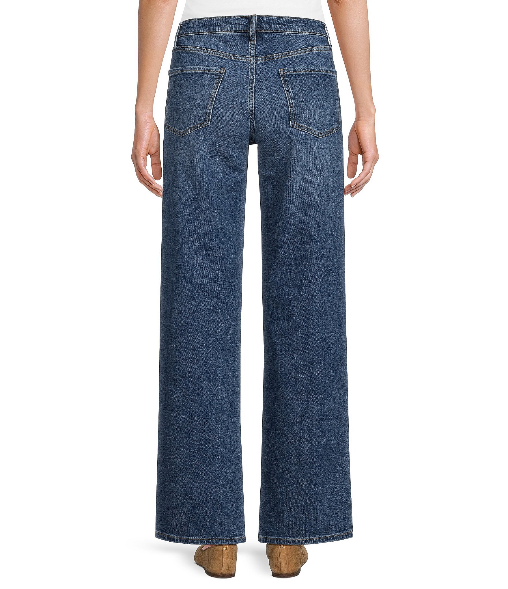 Code Bleu Petite Size High Rise Modern Straight Leg Jean