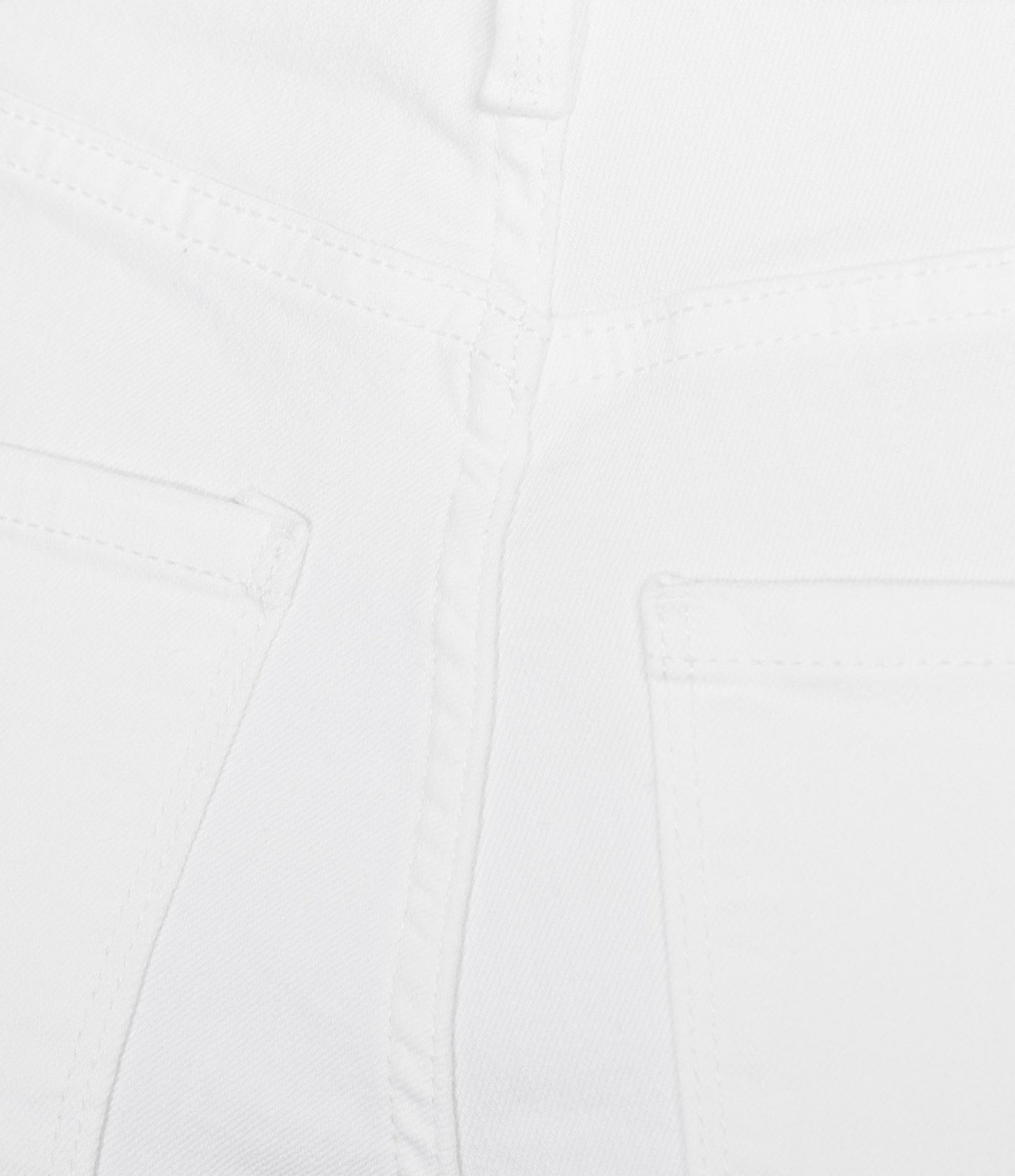 Code Bleu Stretch Denim High Rise Straight Leg Double Fray Hem Jeans