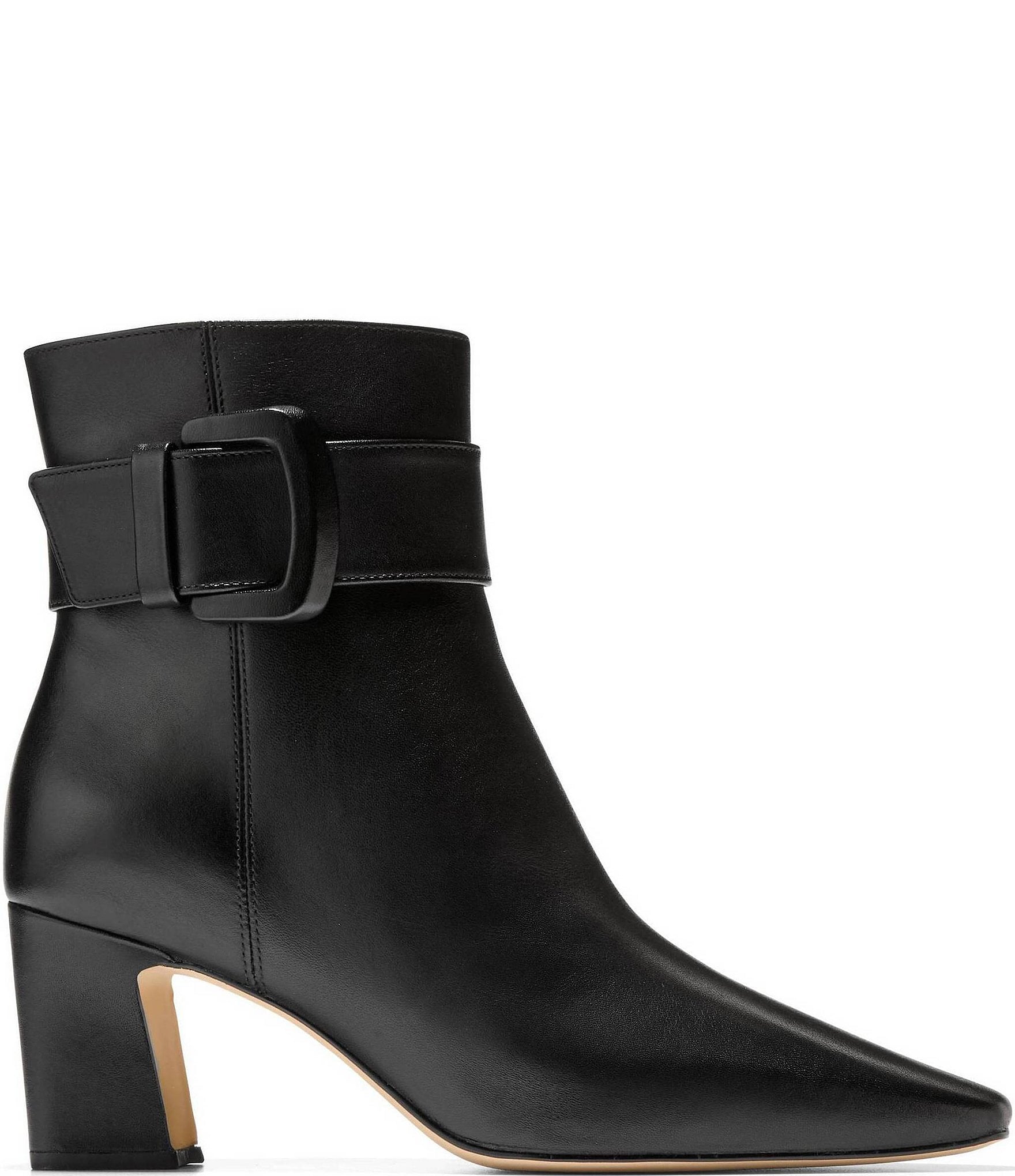 Cole Haan Blanche Snip Toe Buckle Booties
