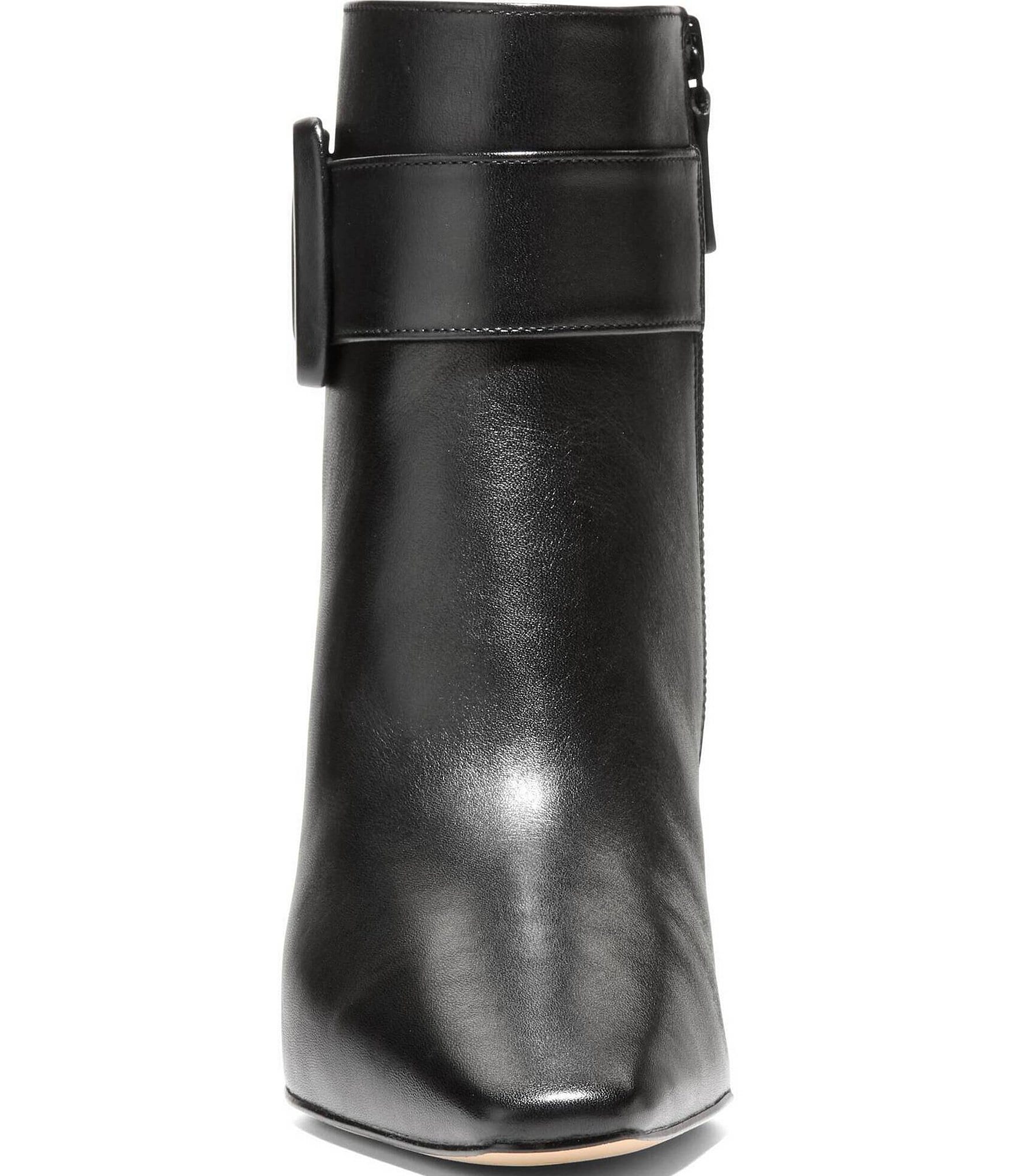 Cole Haan Blanche Snip Toe Buckle Booties