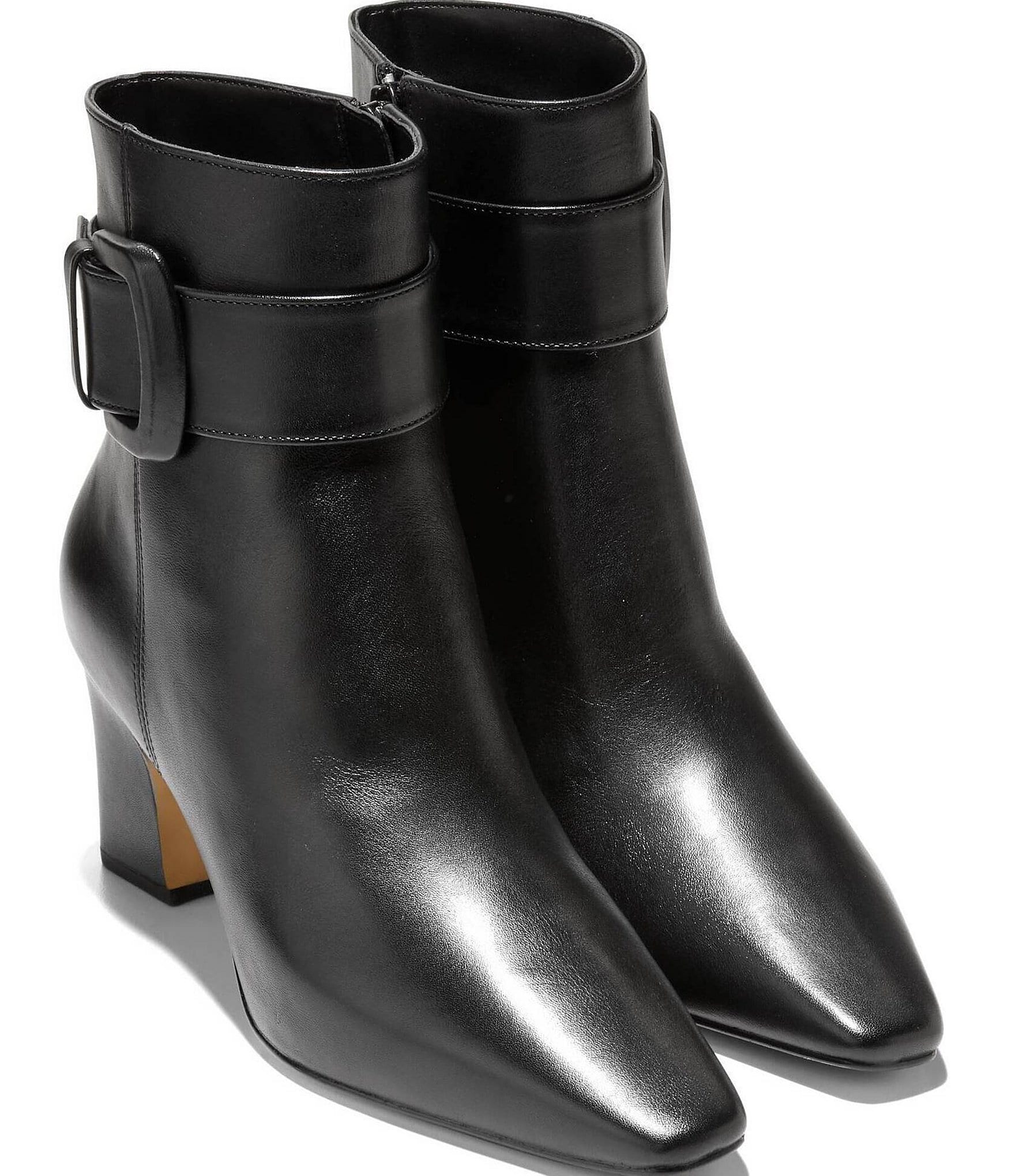 Cole Haan Blanche Snip Toe Buckle Booties