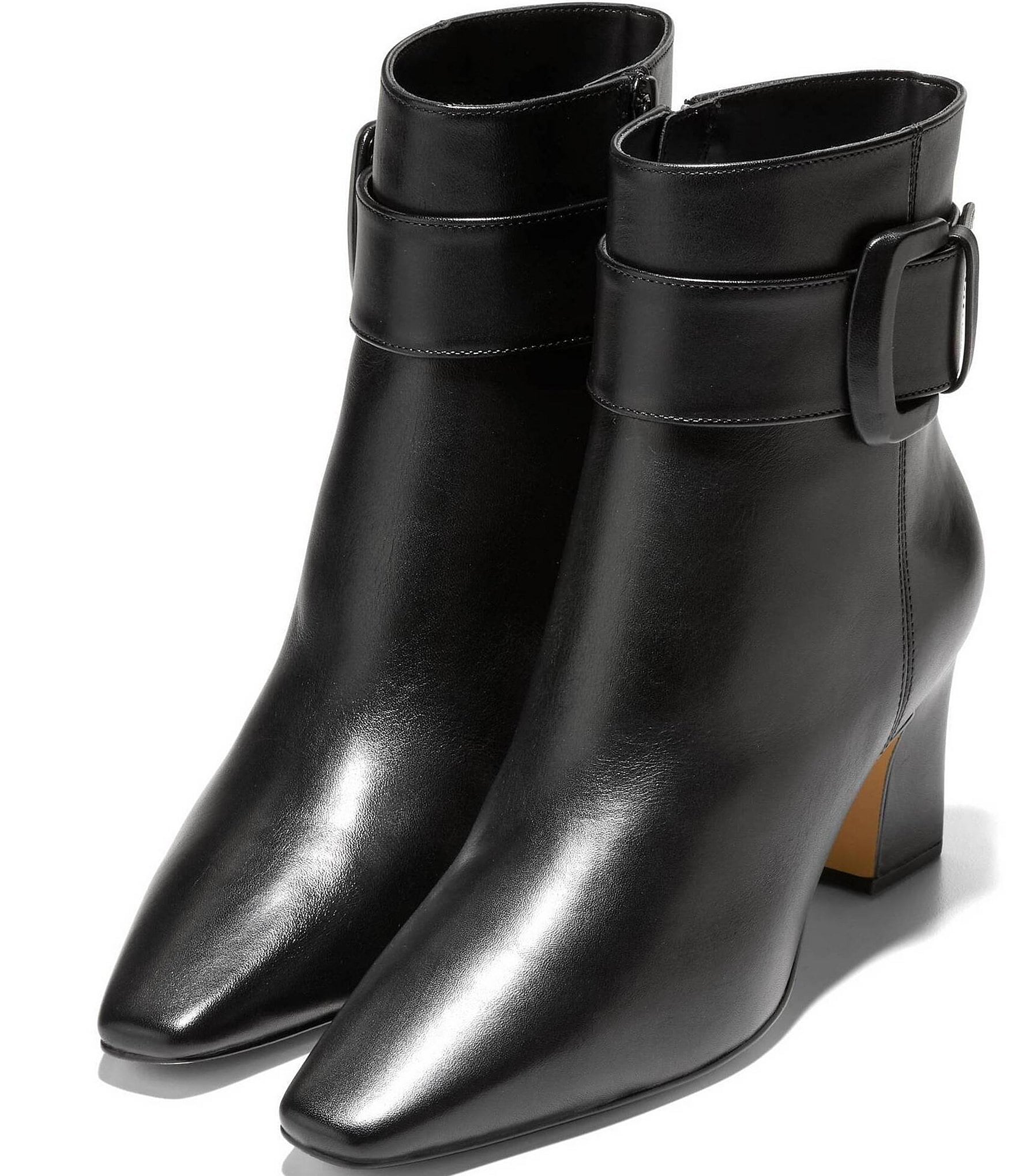 Cole Haan Blanche Snip Toe Buckle Booties