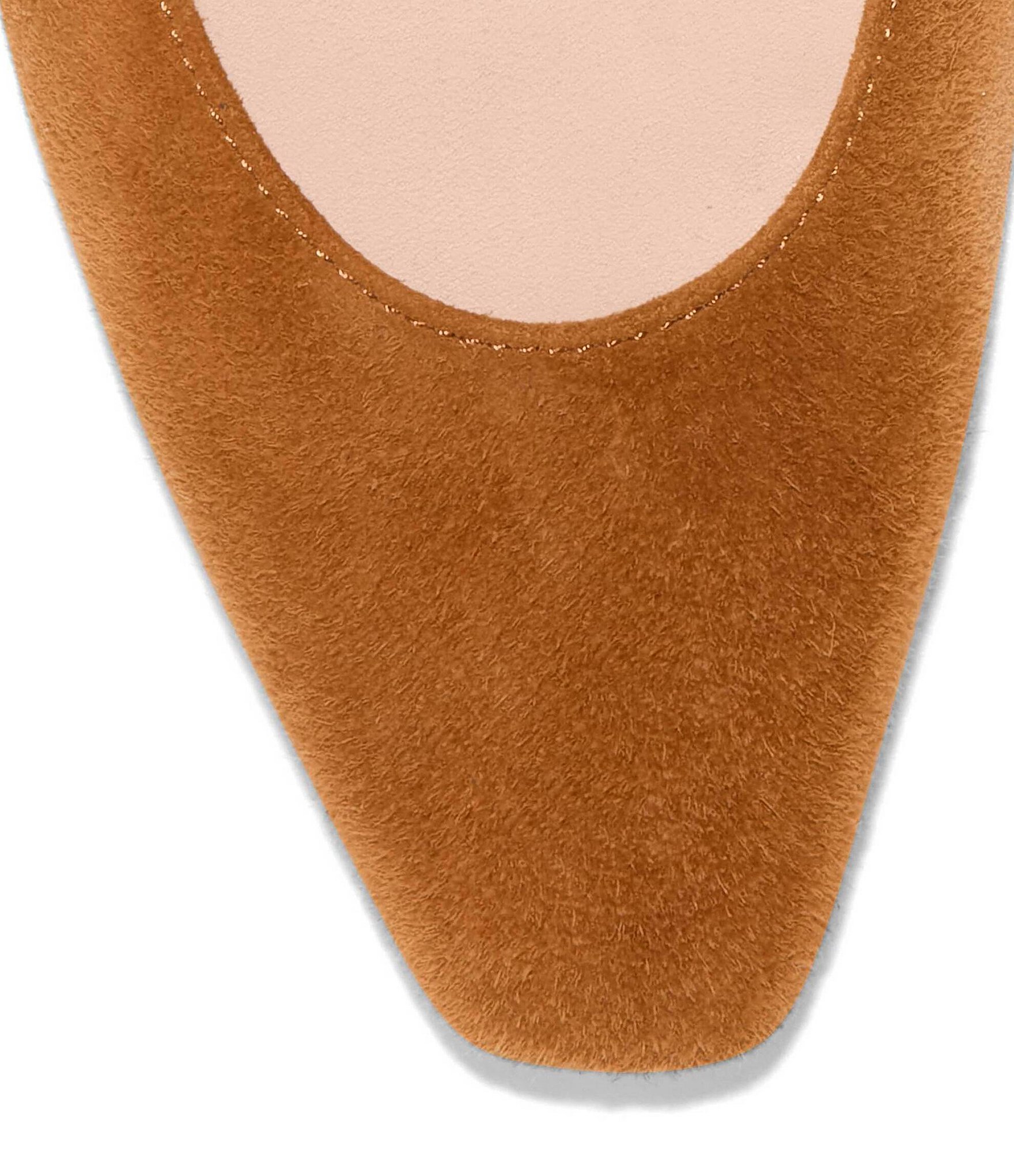 Cole Haan Blanche Suede Snip Toe Stacked Block Heel Pumps