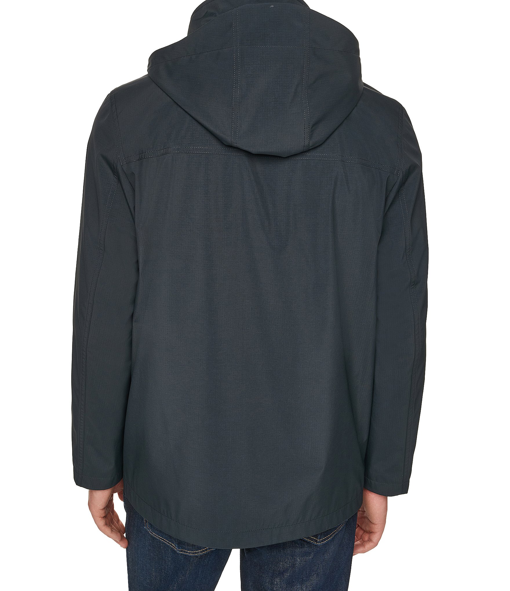 Cole Haan Cotton Touch Nylon Hooded Field Jacket